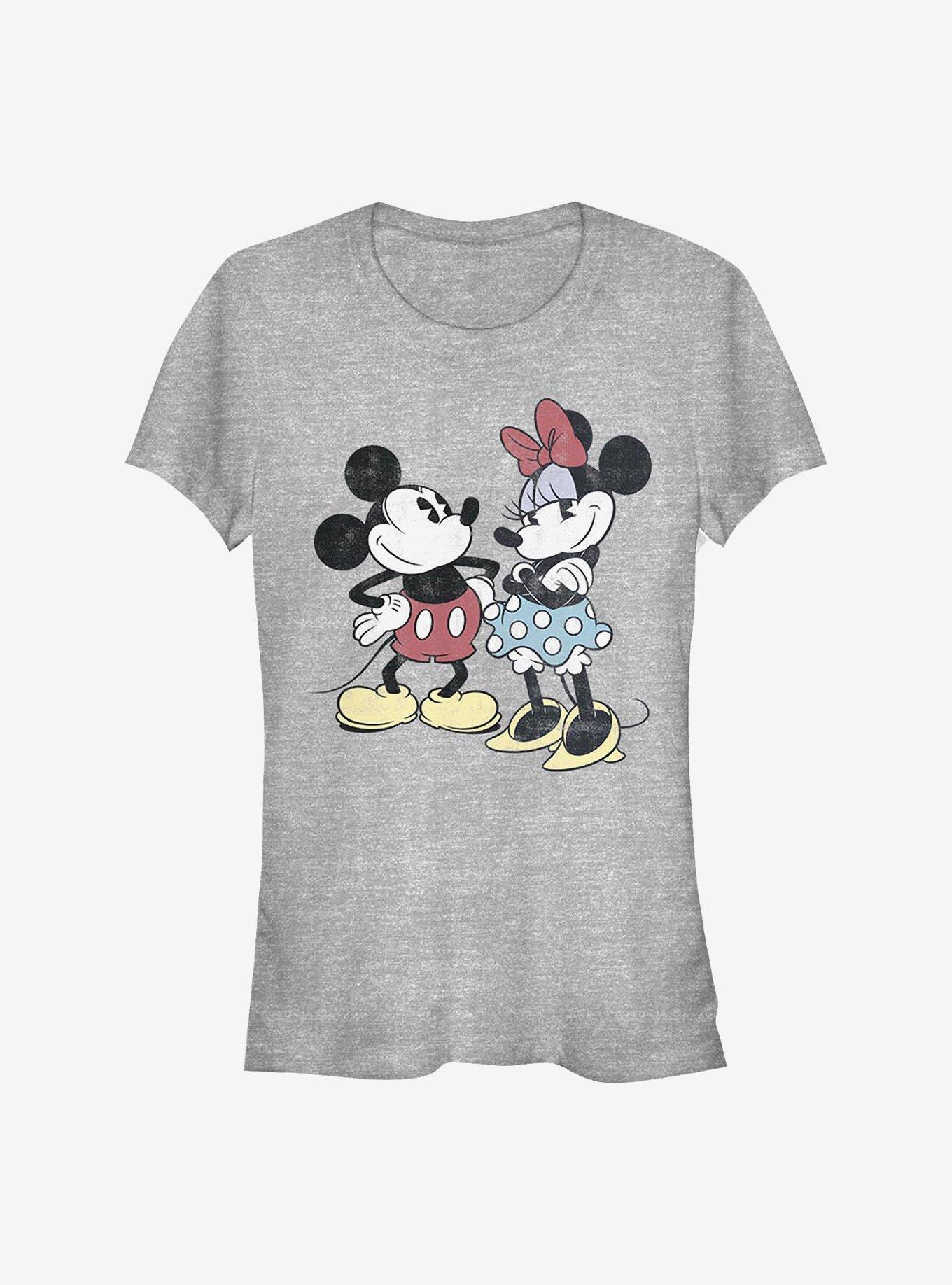 Disney Mickey Mouse Mickey Minnie Retro Girls T-Shirt, ATH HTR, hi-res