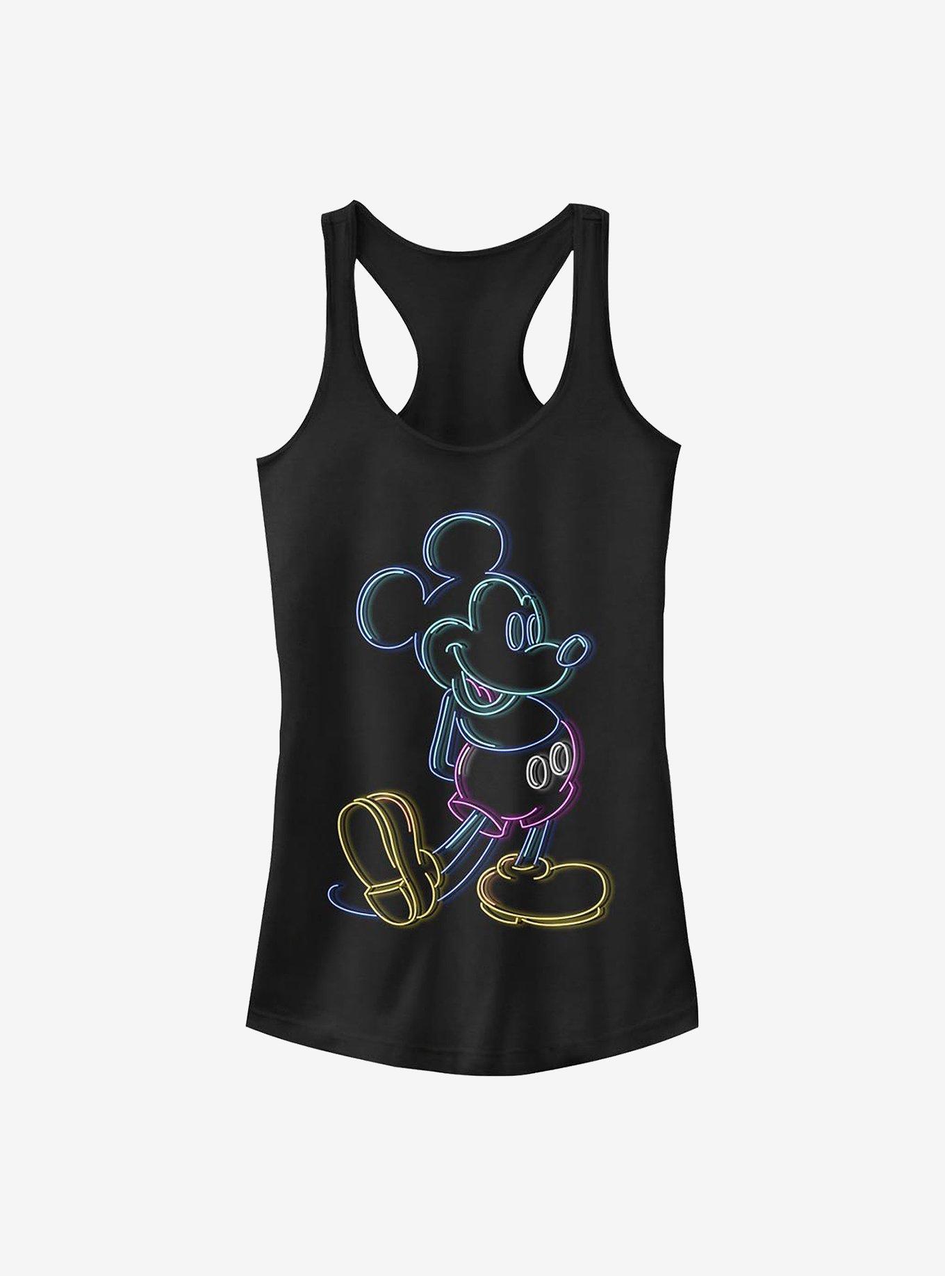Disney Mickey Mouse Neon Mickey Girls Tank, BLACK, hi-res