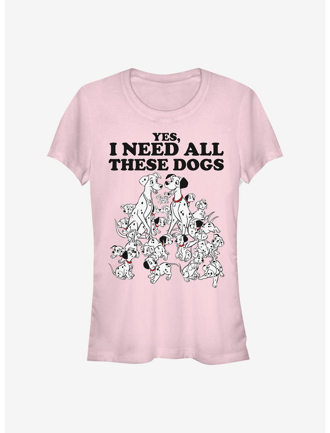 Disney 101 Dalmatians All These Dogs Girls T-Shirt, LIGHT PINK, hi-res