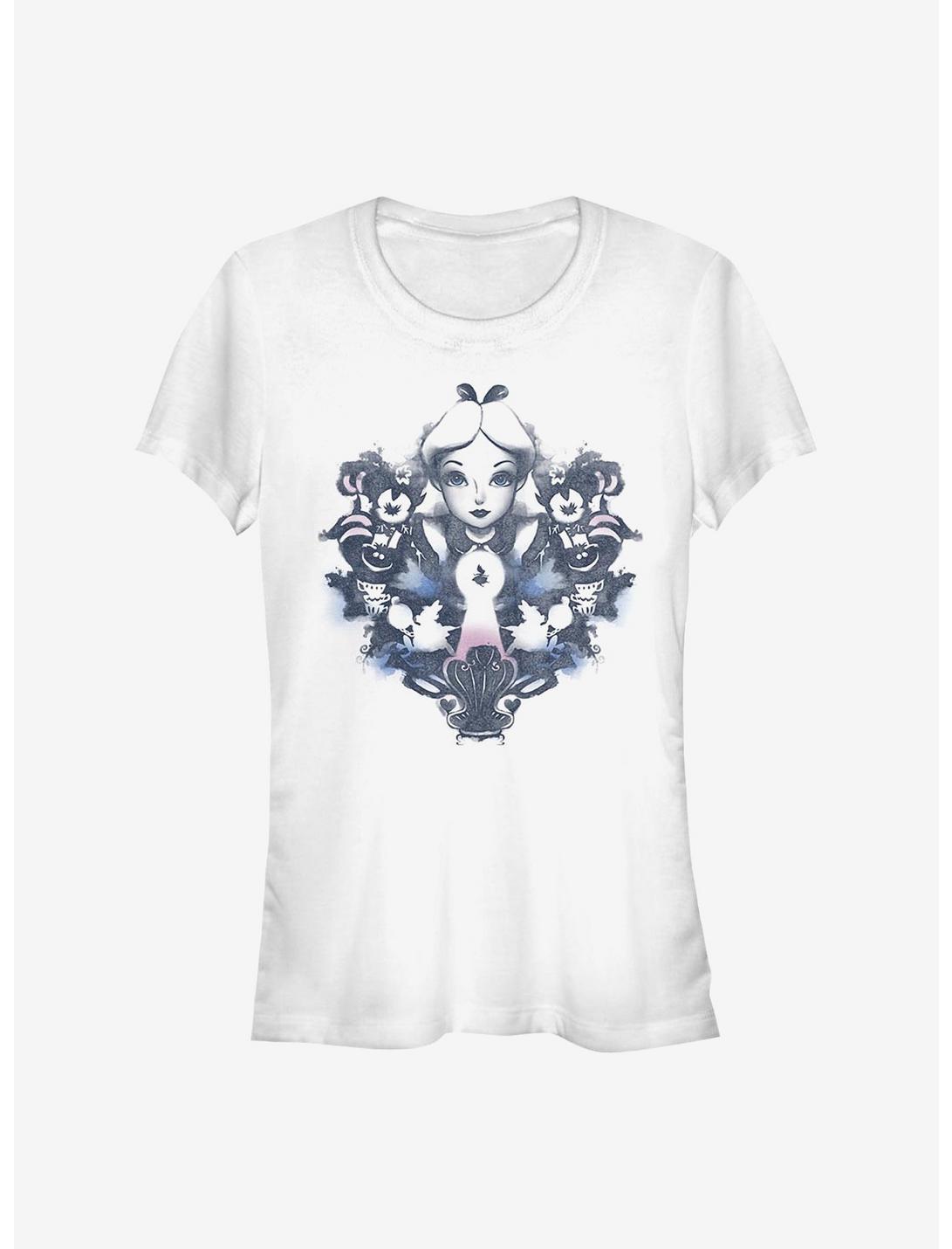 Disney Alice In Wonderland Alice Rorschach Girls T-Shirt, WHITE, hi-res