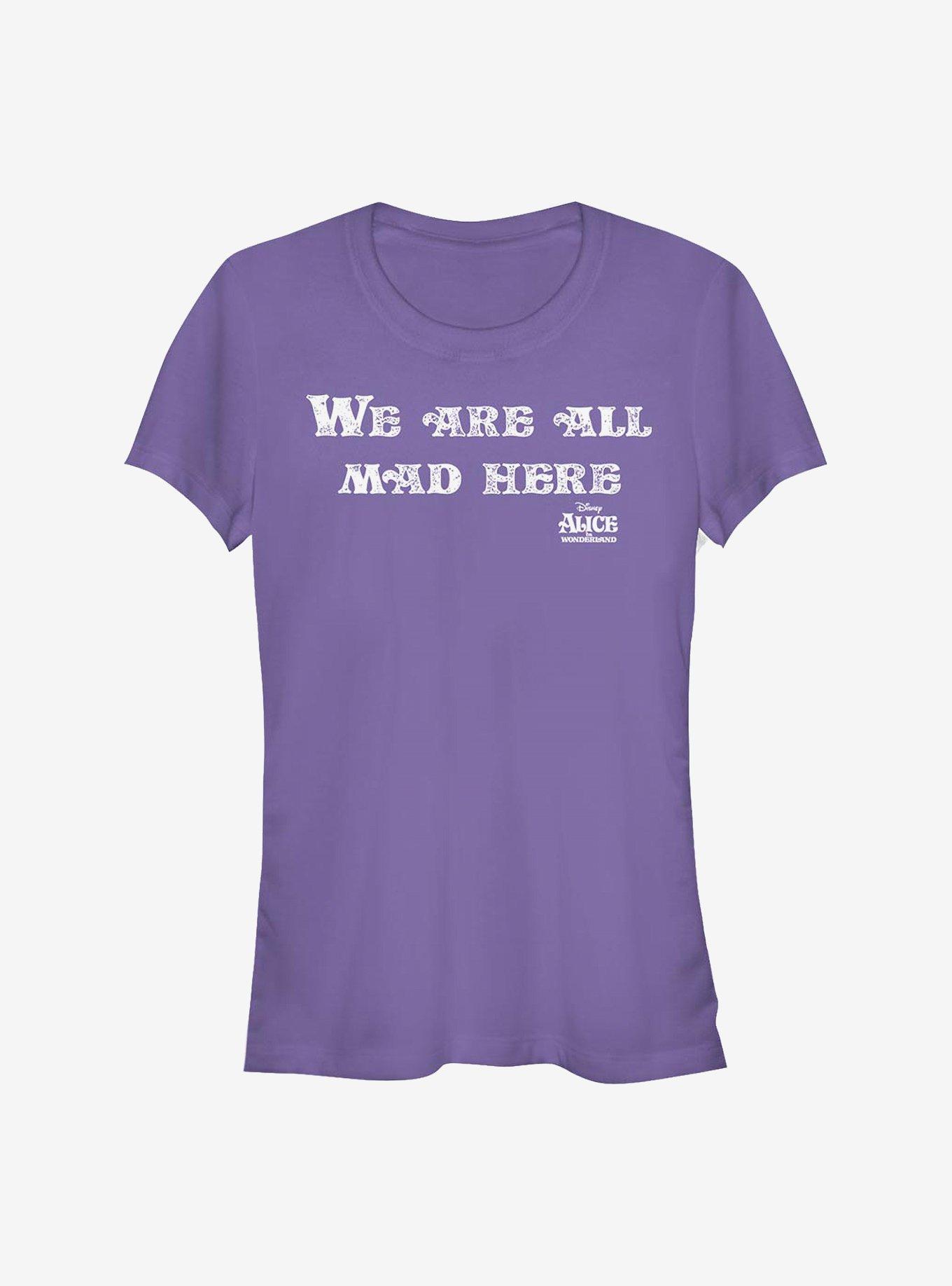 Disney Alice In Wonderland All Mad Here Girls T-Shirt, , hi-res