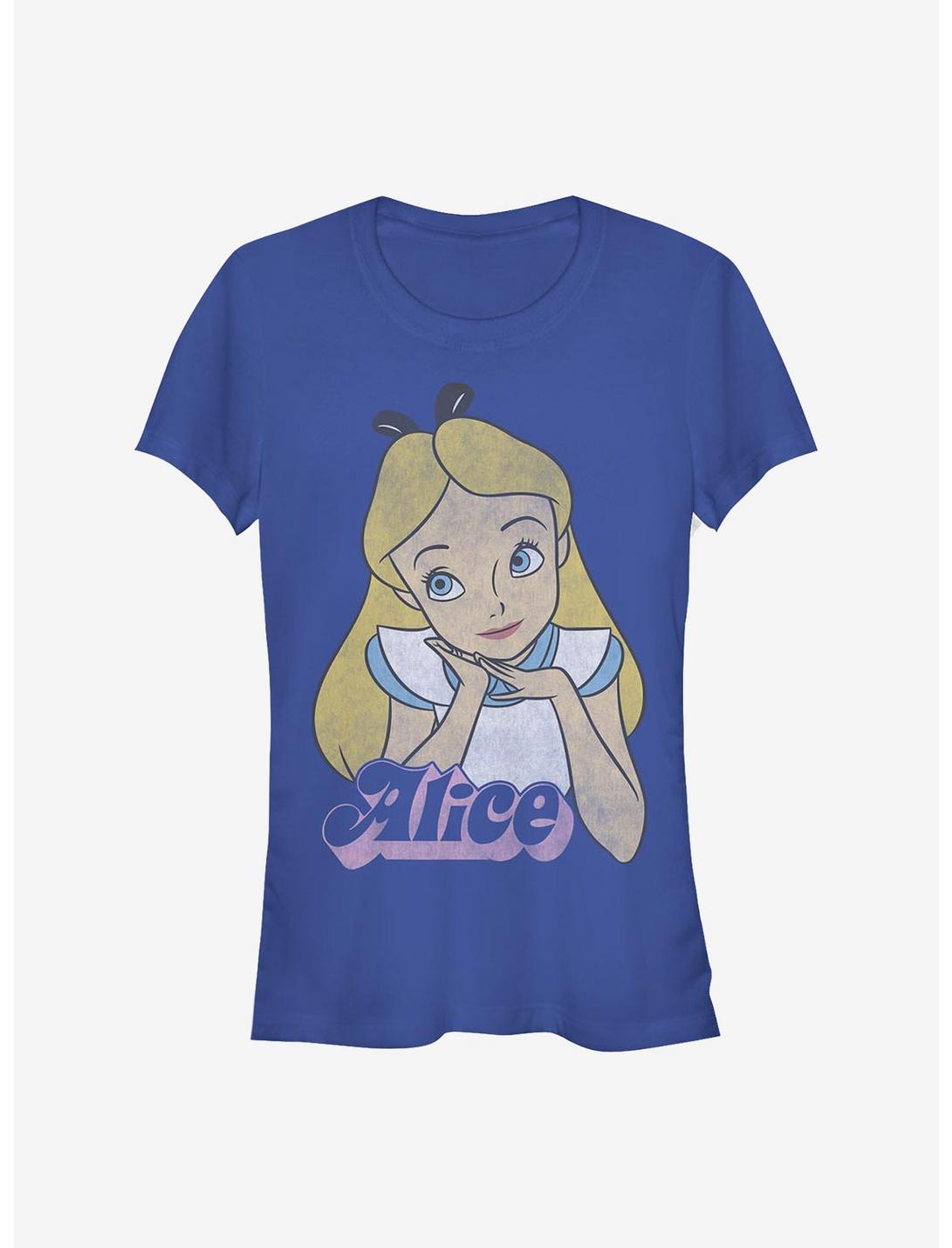 Disney Alice In Wonderland Big Alice Girls T-Shirt, ROYAL, hi-res