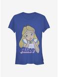 Disney Alice In Wonderland Big Alice Girls T-Shirt, ROYAL, hi-res