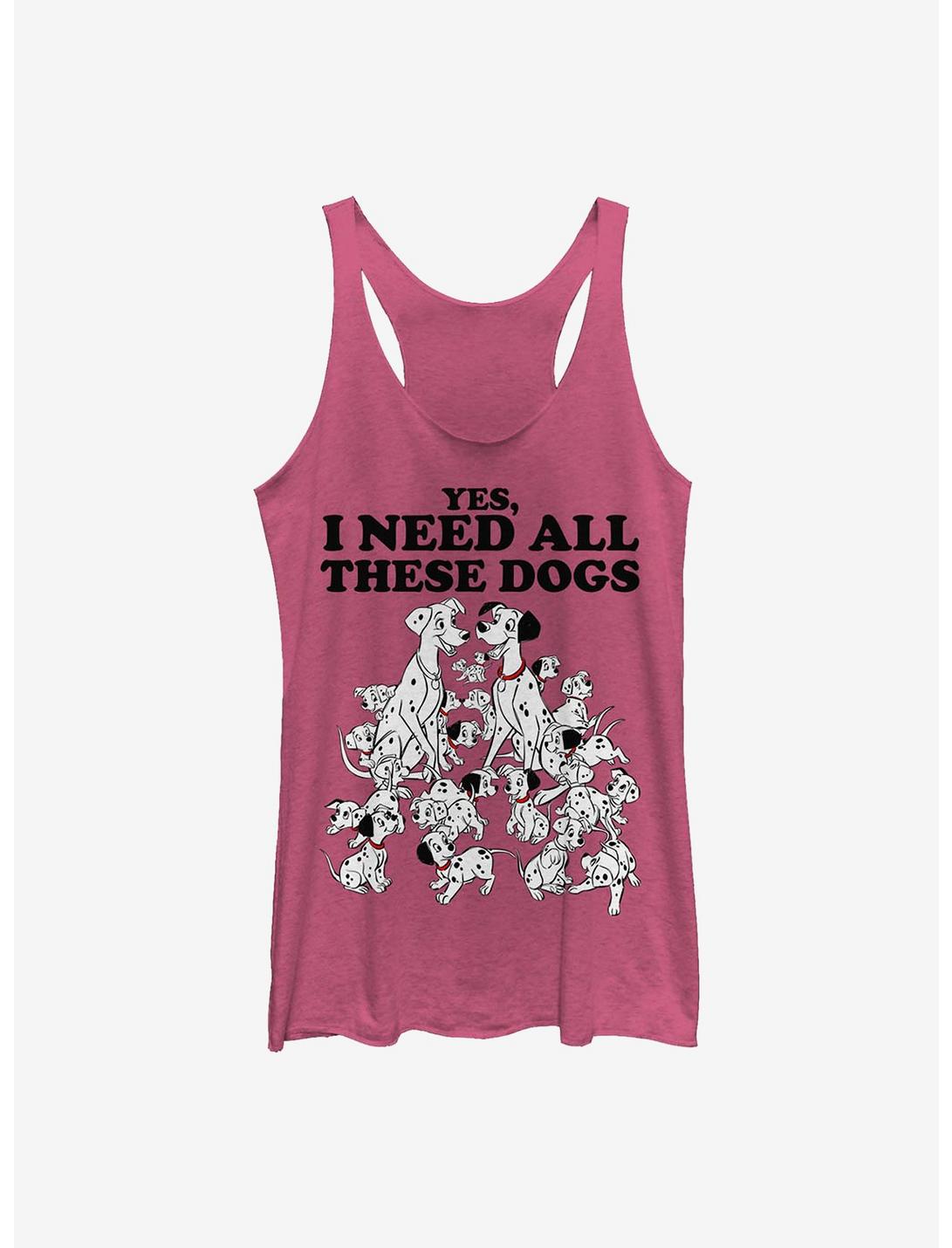 Disney 101 Dalmatians All These Dogs Girls Tank, PINK HTR, hi-res