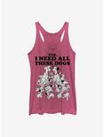 Disney 101 Dalmatians All These Dogs Girls Tank, PINK HTR, hi-res