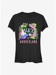 Disney Alice In Wonderland Neon Alice Girls T-Shirt, BLACK, hi-res