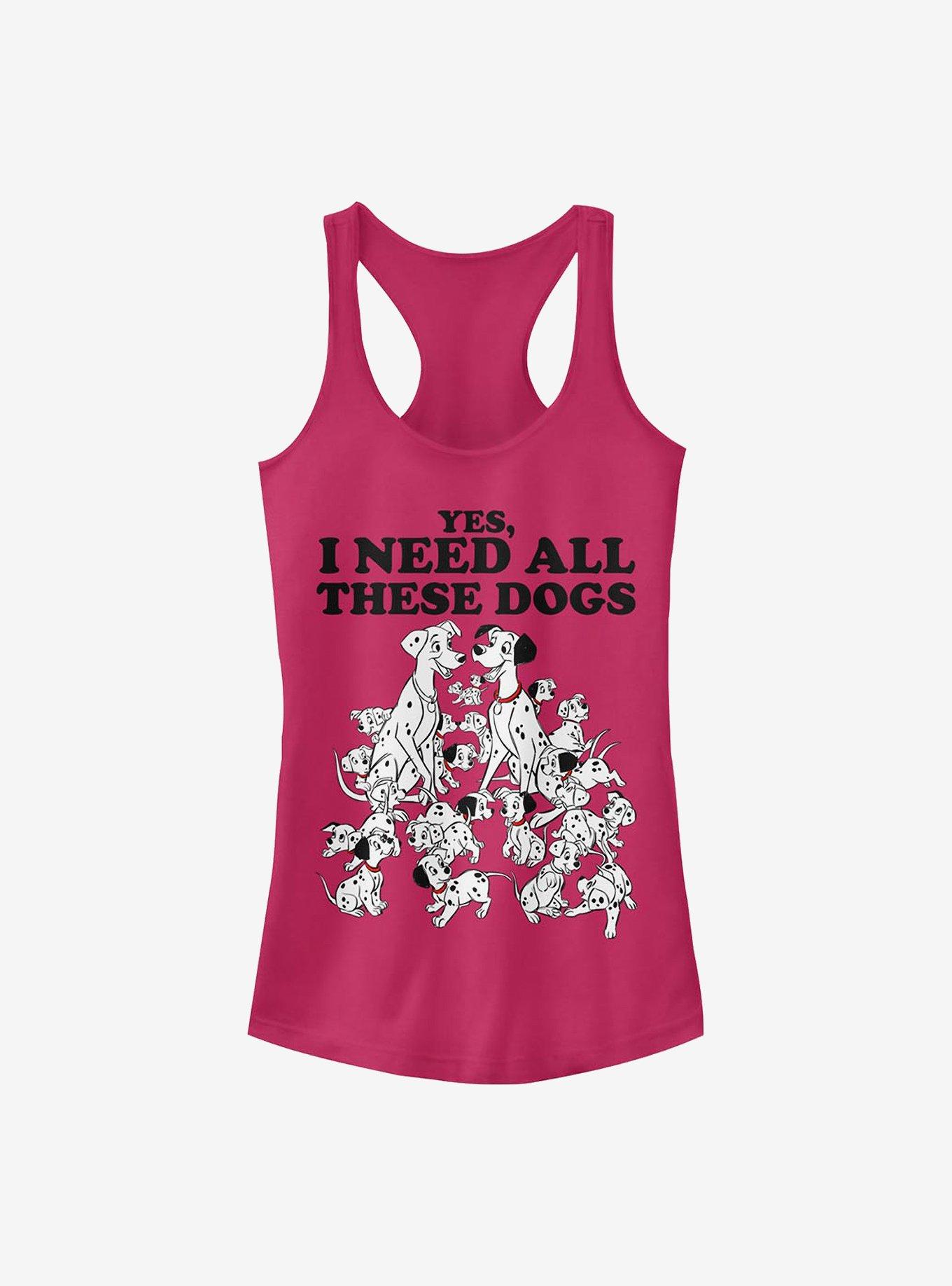 Disney 101 Dalmatians All These Dogs Girls Tank, RASPBERRY, hi-res