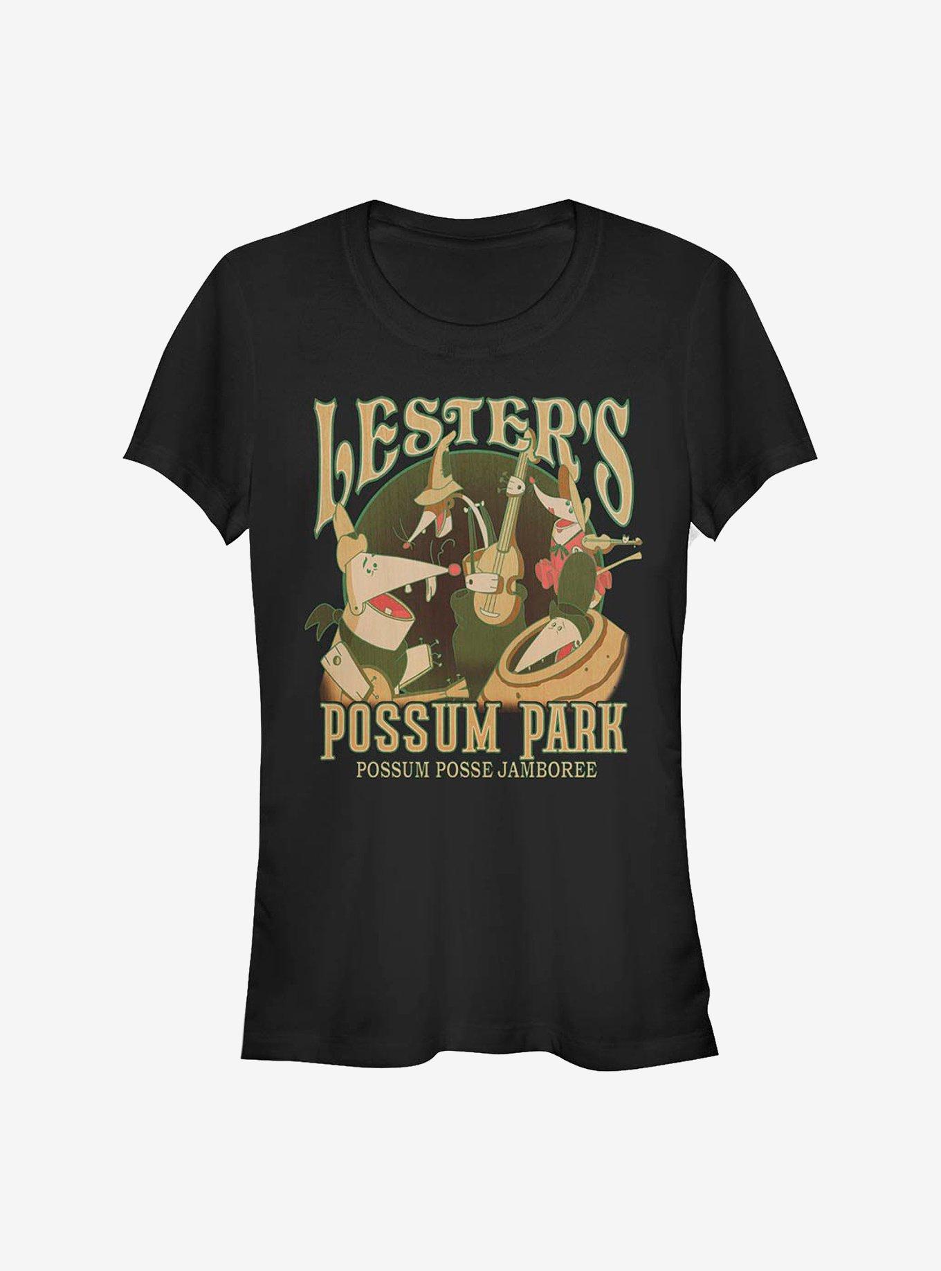 Disney A Goofy Movie Lesters Possum Park Girls T-Shirt, BLACK, hi-res