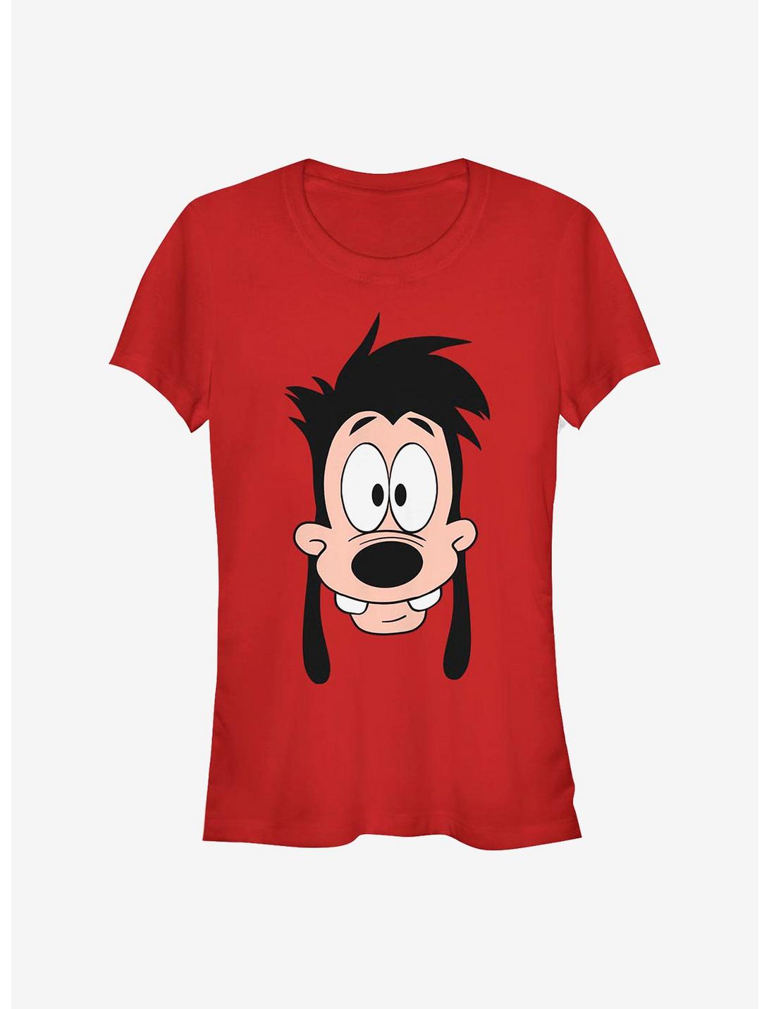 Disney A Goofy Movie Max Son Big Face Girls T-Shirt, RED, hi-res