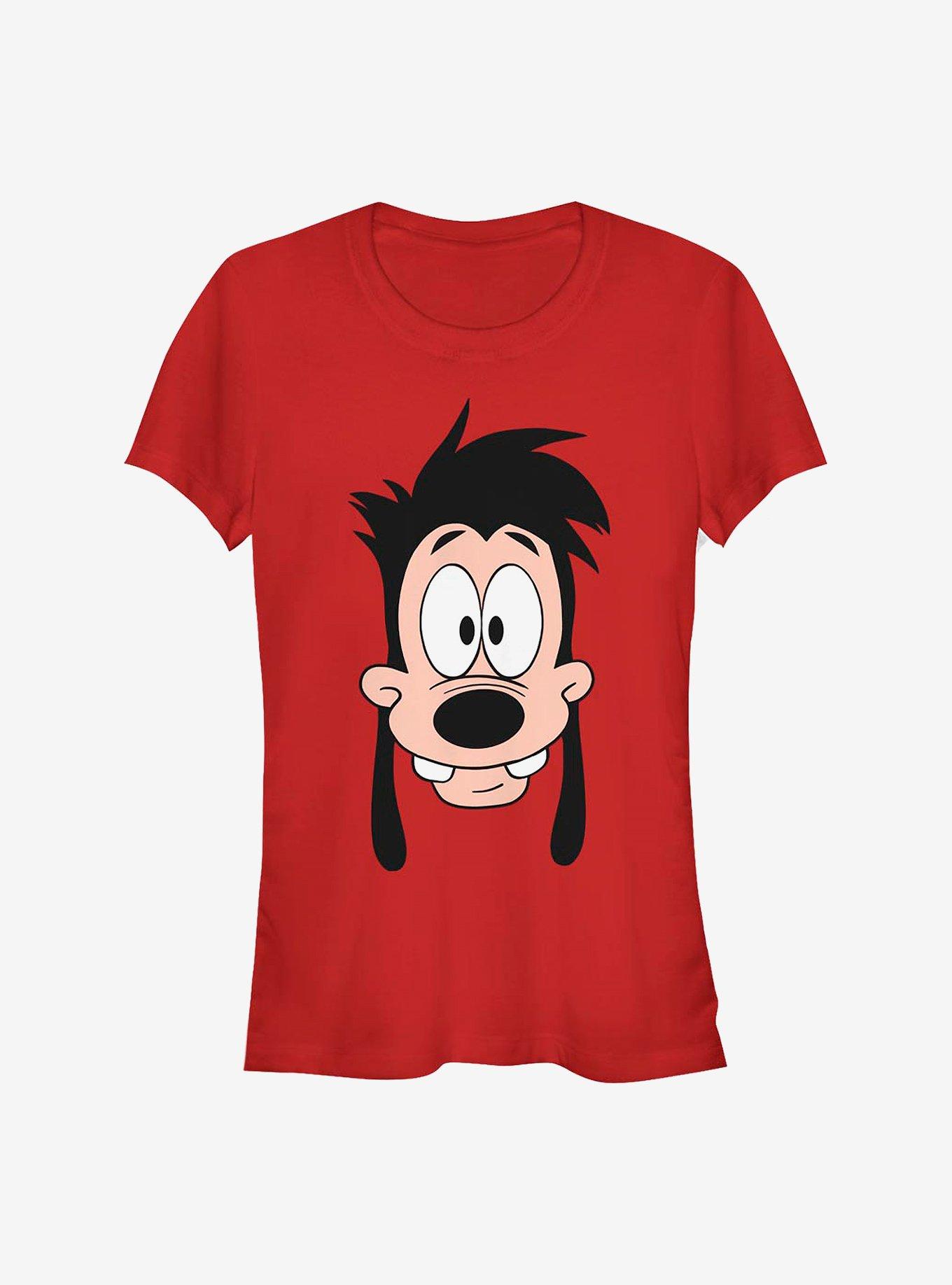 Disney A Goofy Movie Max Son Big Face Girls T-Shirt, RED, hi-res