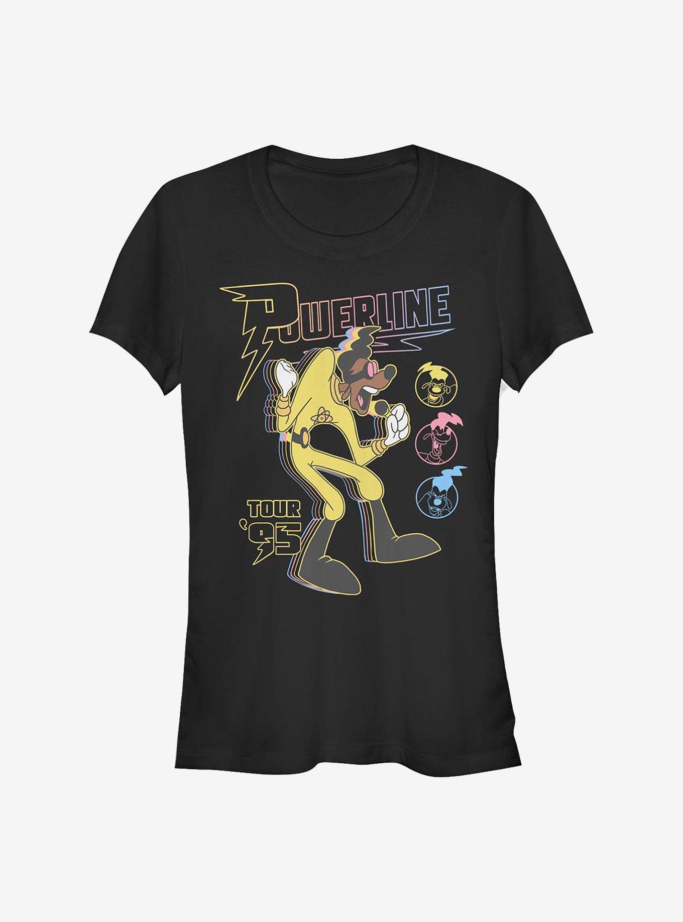 Disney A Goofy Movie Powerline Tour Girls T-Shirt, BLACK, hi-res