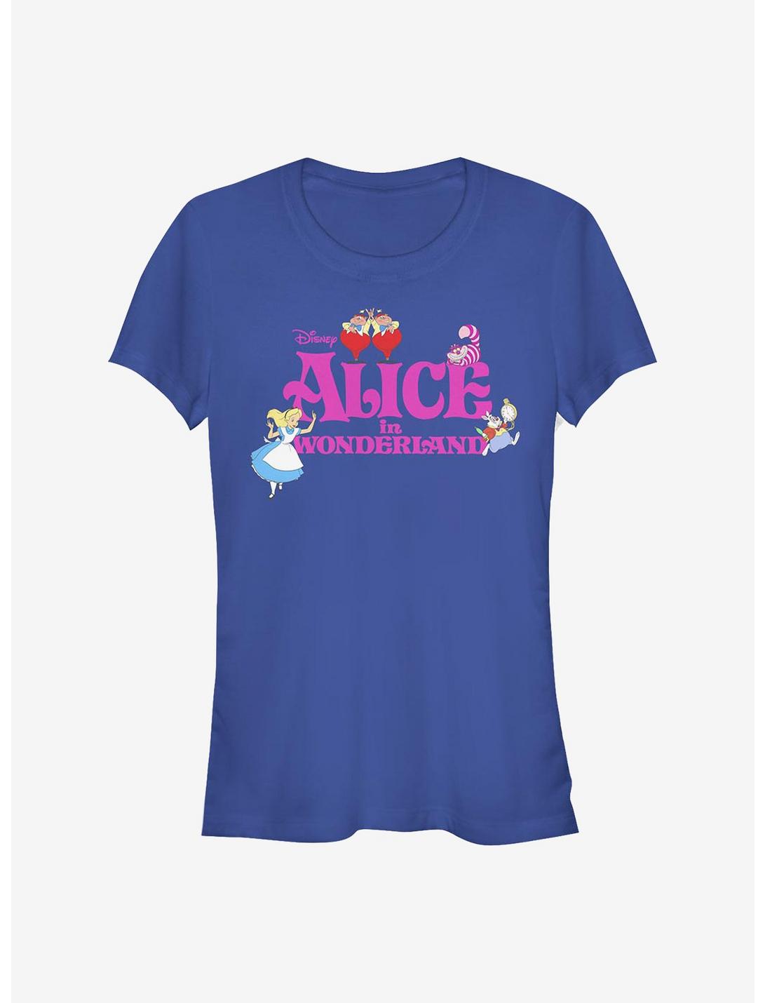 Disney Alice In Wonderland Wonderland Girls T-Shirt, ROYAL, hi-res