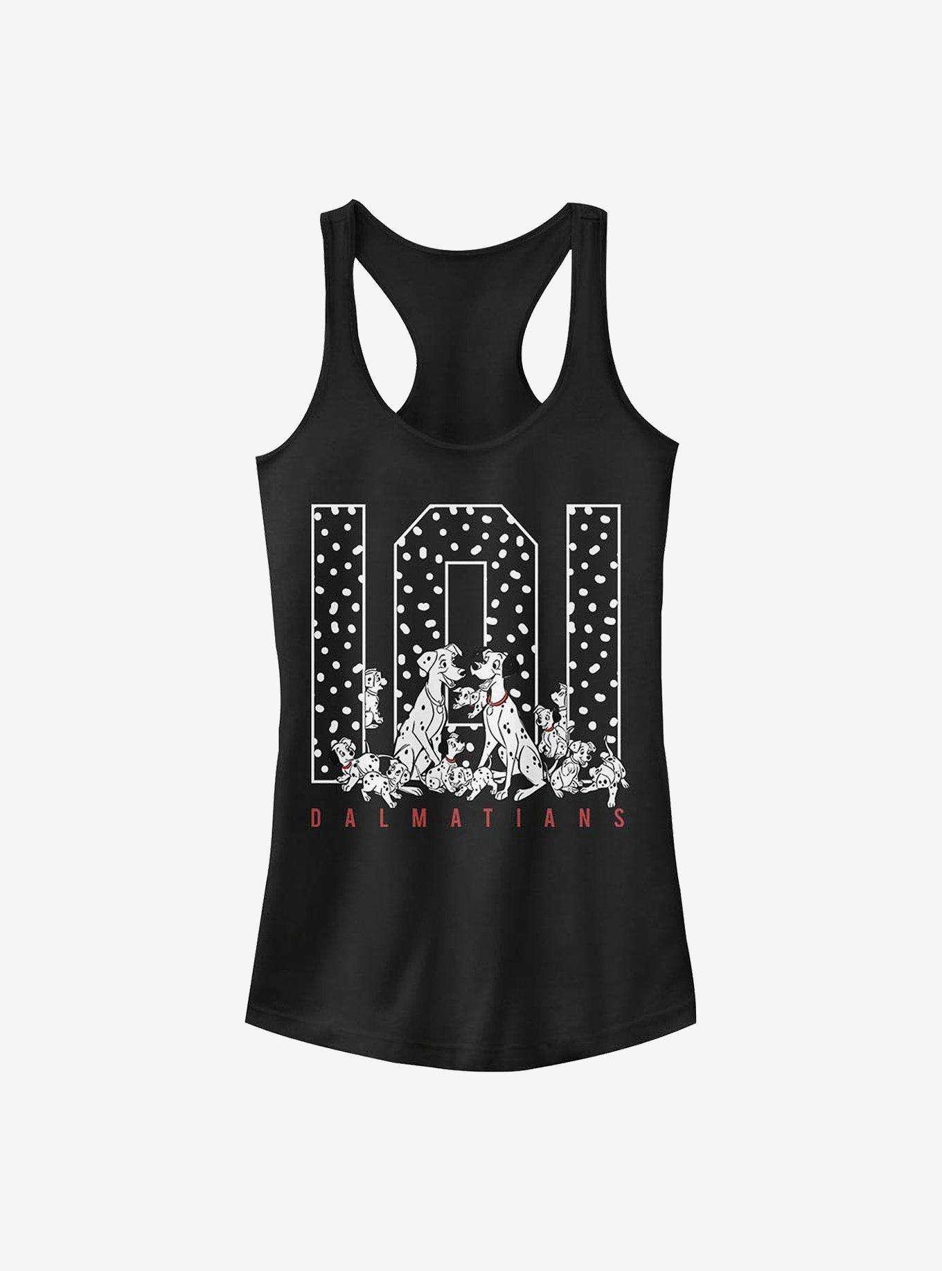 Disney 101 Dalmatians One Oh One Spots Girls Tank, BLACK, hi-res