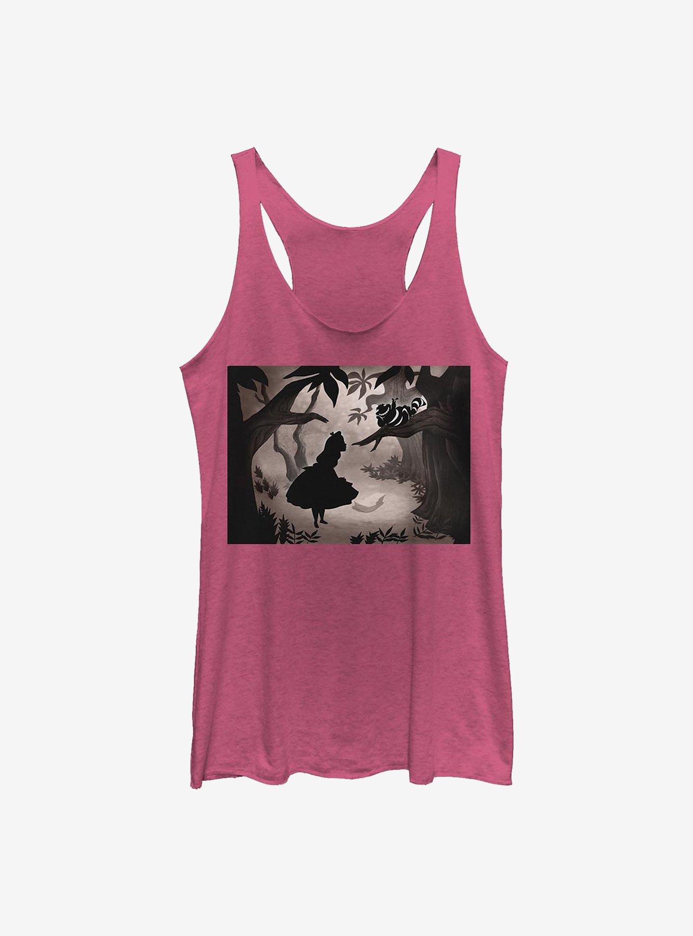 Disney Alice In Wonderland Alice Backlit Girls Tank, PINK HTR, hi-res