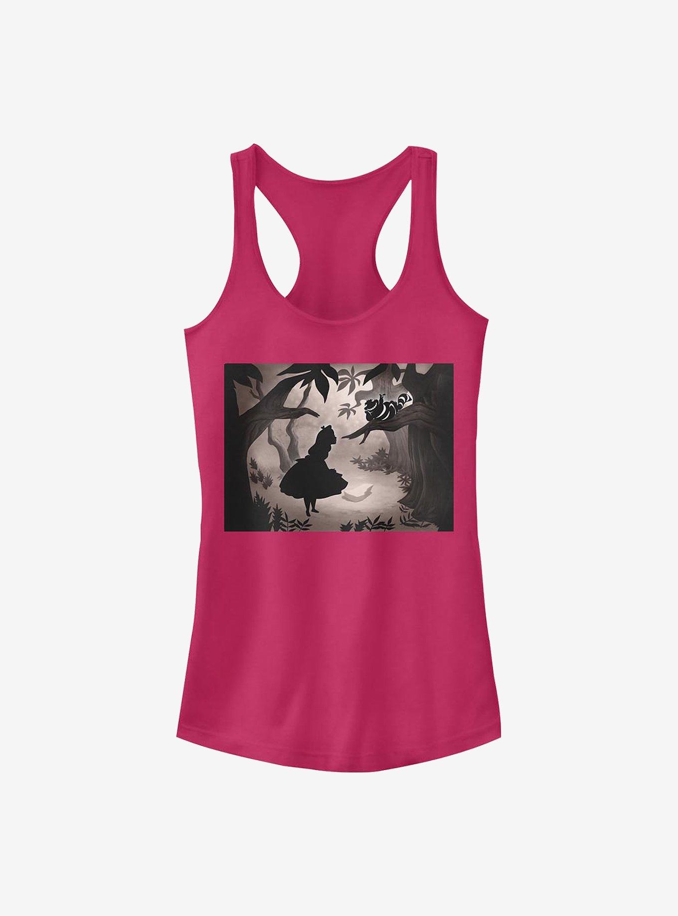 Disney Alice In Wonderland Alice Backlit Girls Tank, RASPBERRY, hi-res