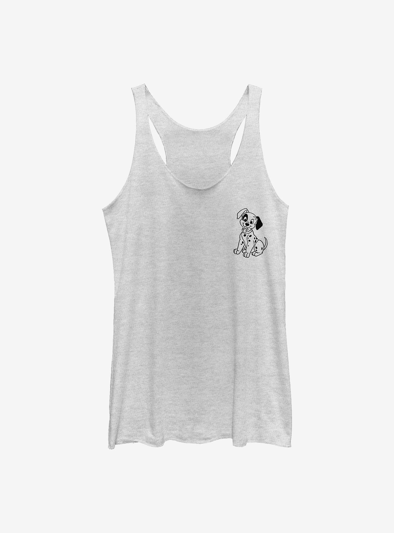 Disney 101 Dalmatians Patch Line Girls Tank, WHITE HTR, hi-res