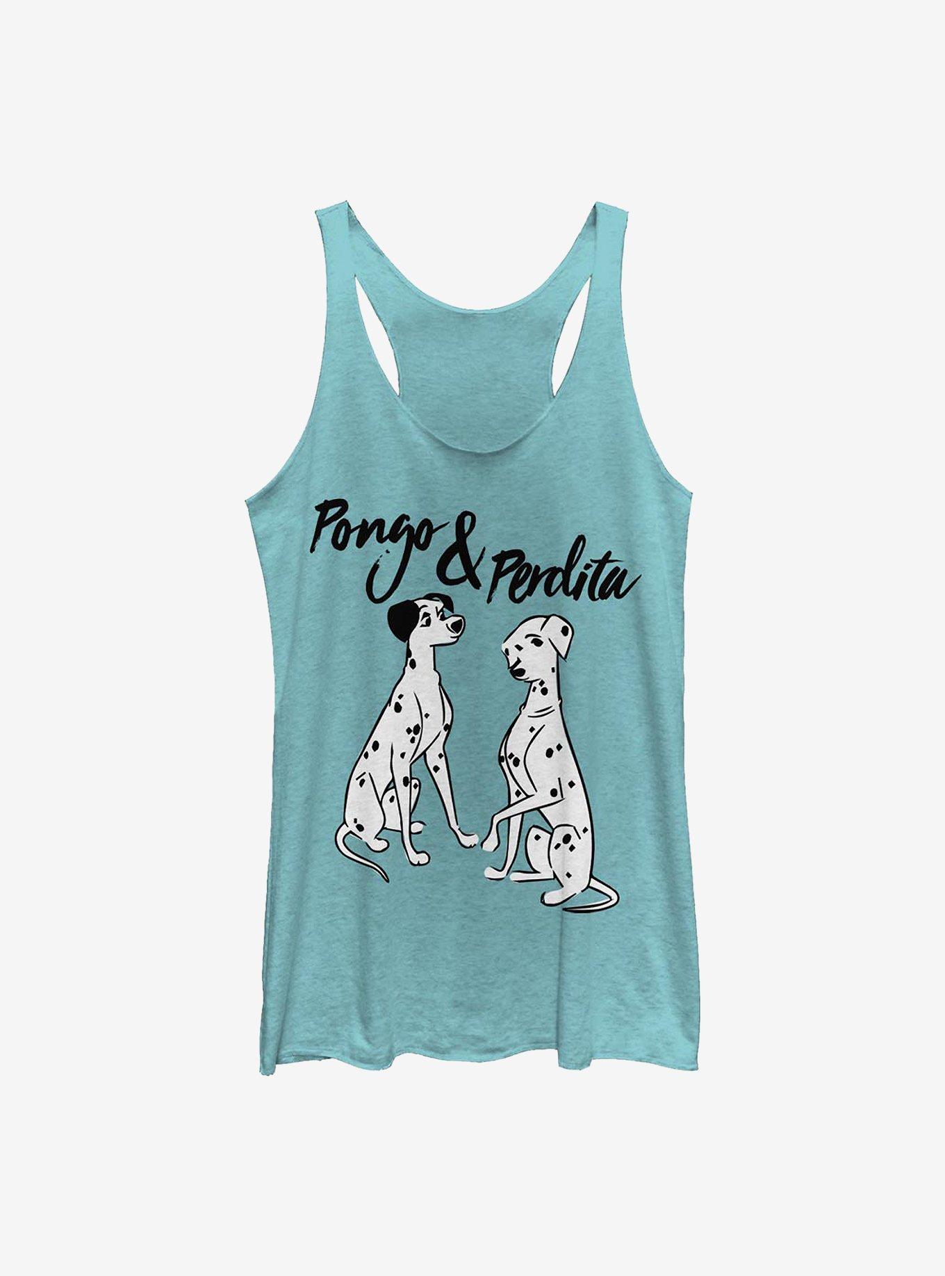 Disney 101 Dalmatians Pongo And Perdita Girls Tank, TAHI BLUE, hi-res