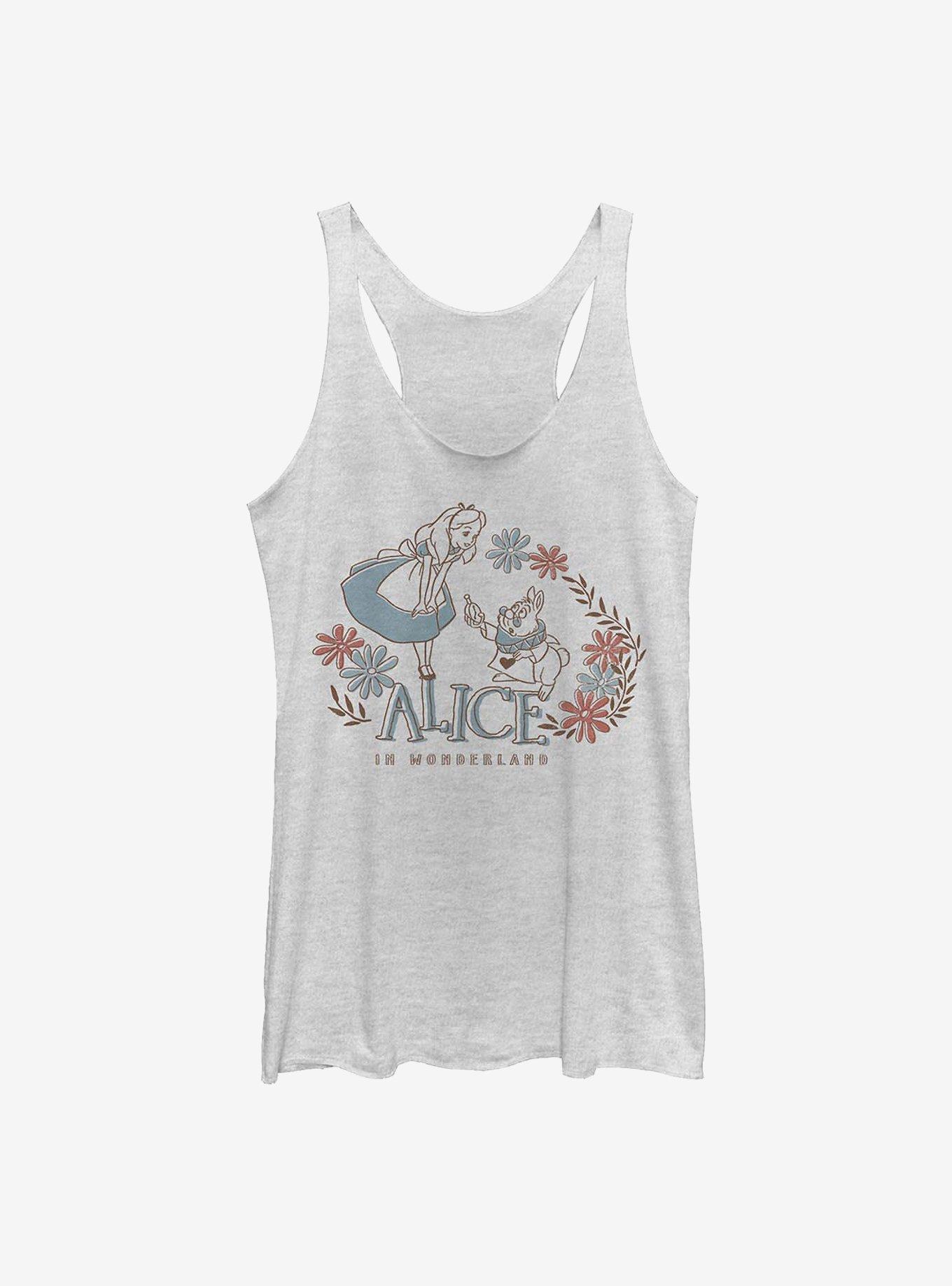 Disney Alice In Wonderland Alice And Rabbit Girls Tank