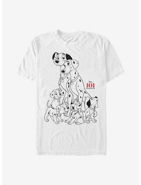 Disney 101 Dalmatians Dog Pile T-Shirt, WHITE, hi-res