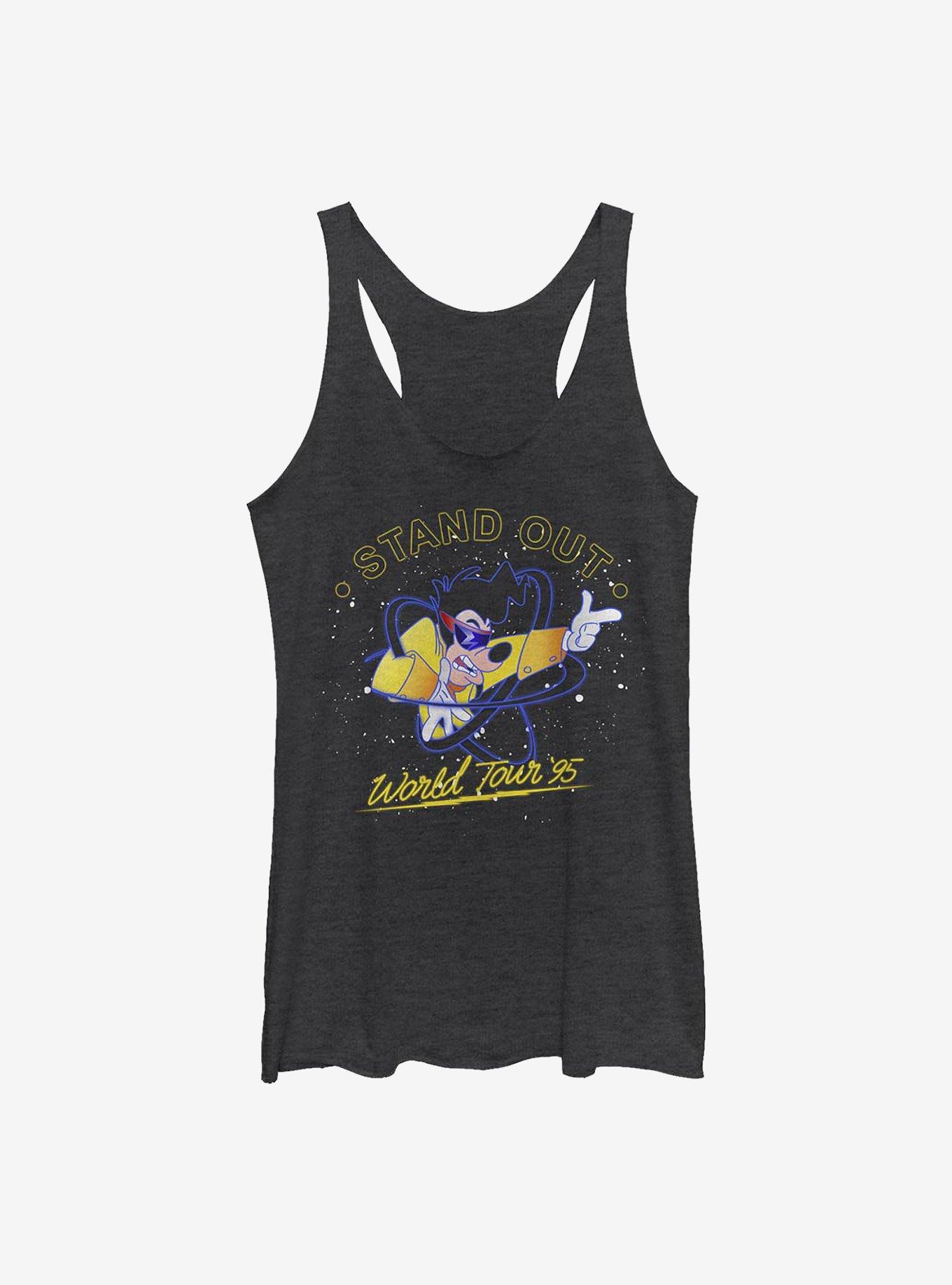 Disney A Goofy Movie Above The Crowd Girls Tank, BLK HTR, hi-res