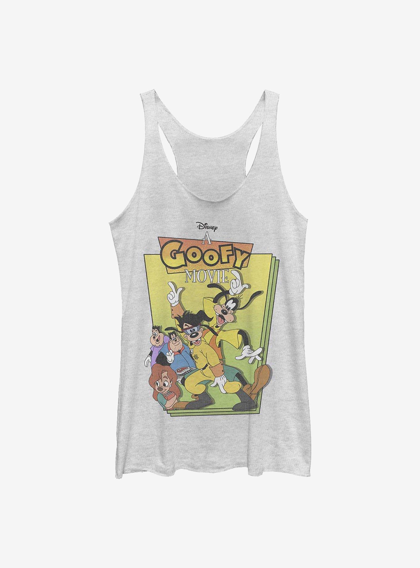 Disney A Goofy Movie Goof Cover Girls Tank, WHITE HTR, hi-res