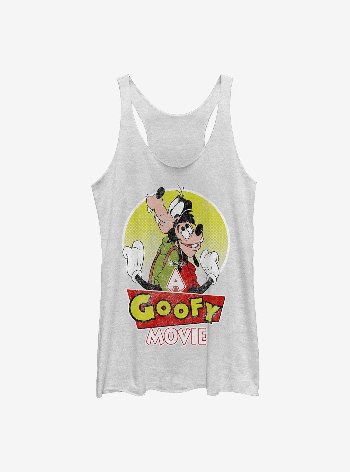 Disney A Goofy Movie Goof And Son Girls Tank, WHITE HTR, hi-res