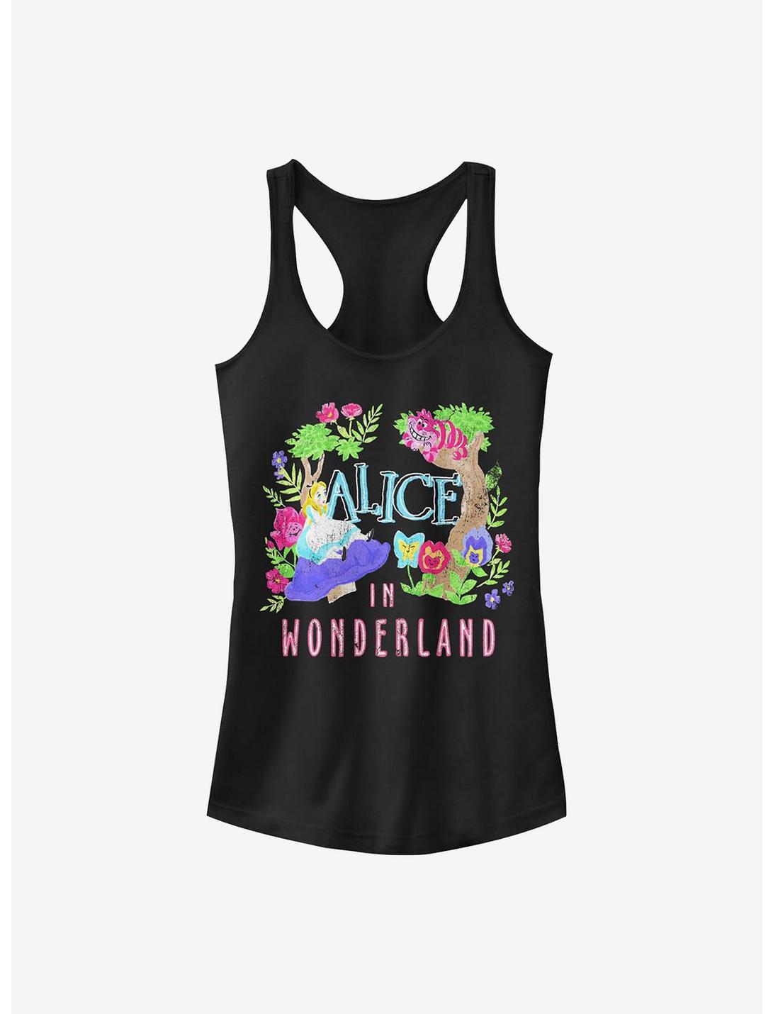 Disney Alice In Wonderland Neon Alice Girls Tank, BLACK, hi-res