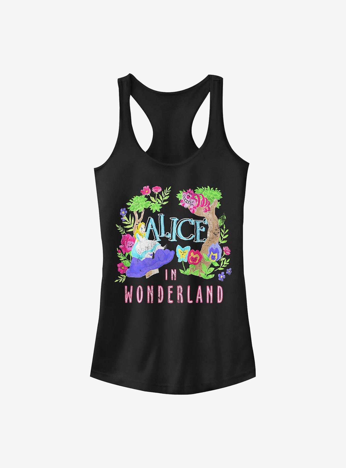 Disney Alice In Wonderland Neon Alice Girls Tank, BLACK, hi-res