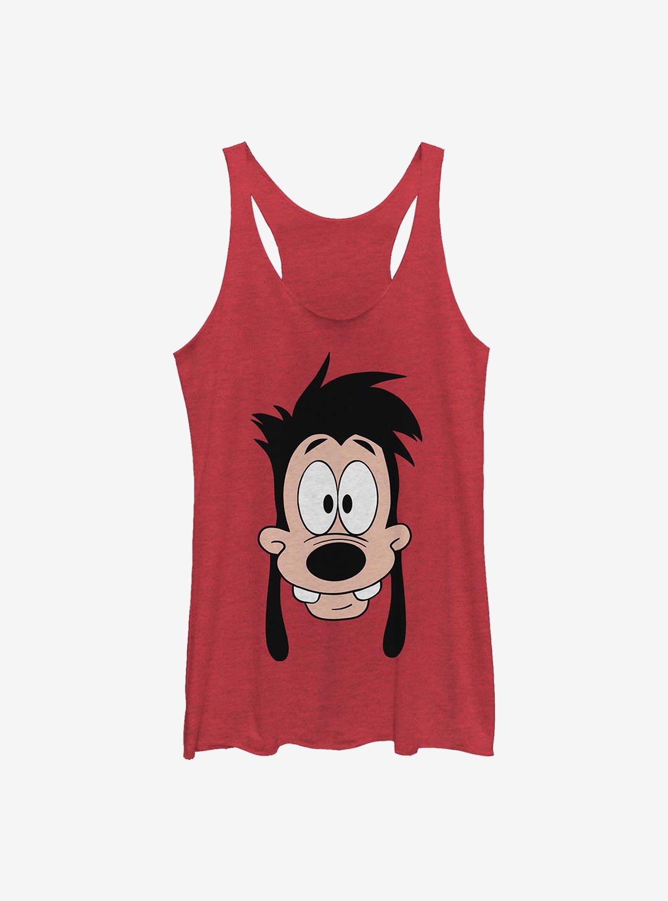 Disney A Goofy Movie Max Son Big Face Girls Tank, RED HTR, hi-res