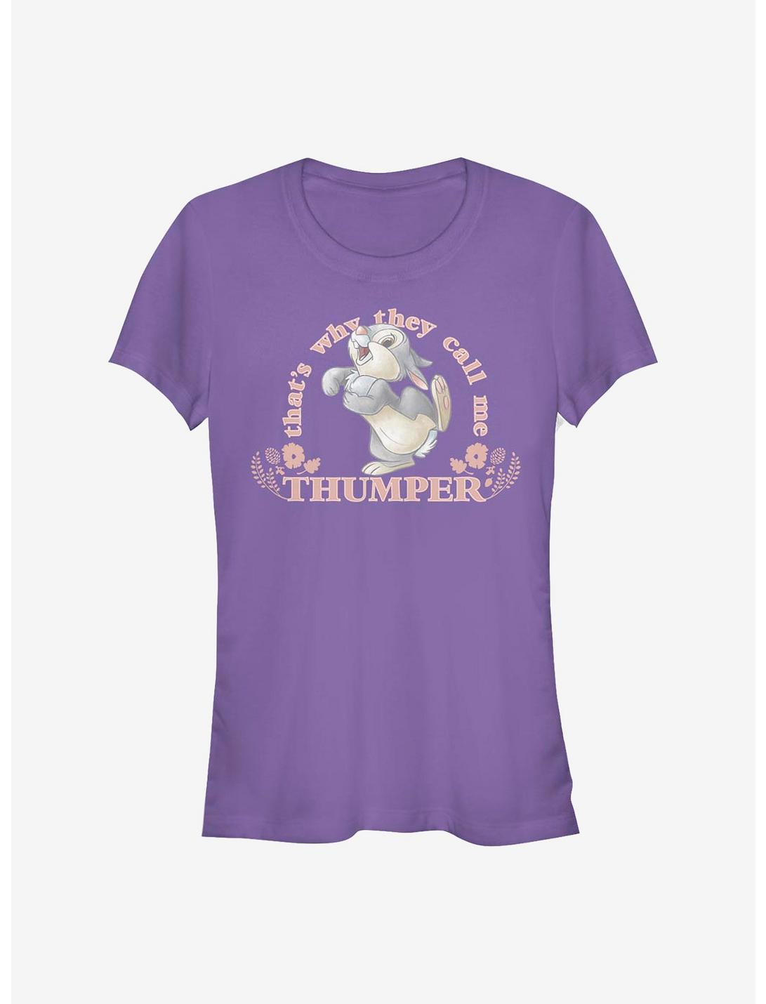 Disney Bambi Call Me Thumper Girls T-Shirt, PURPLE, hi-res