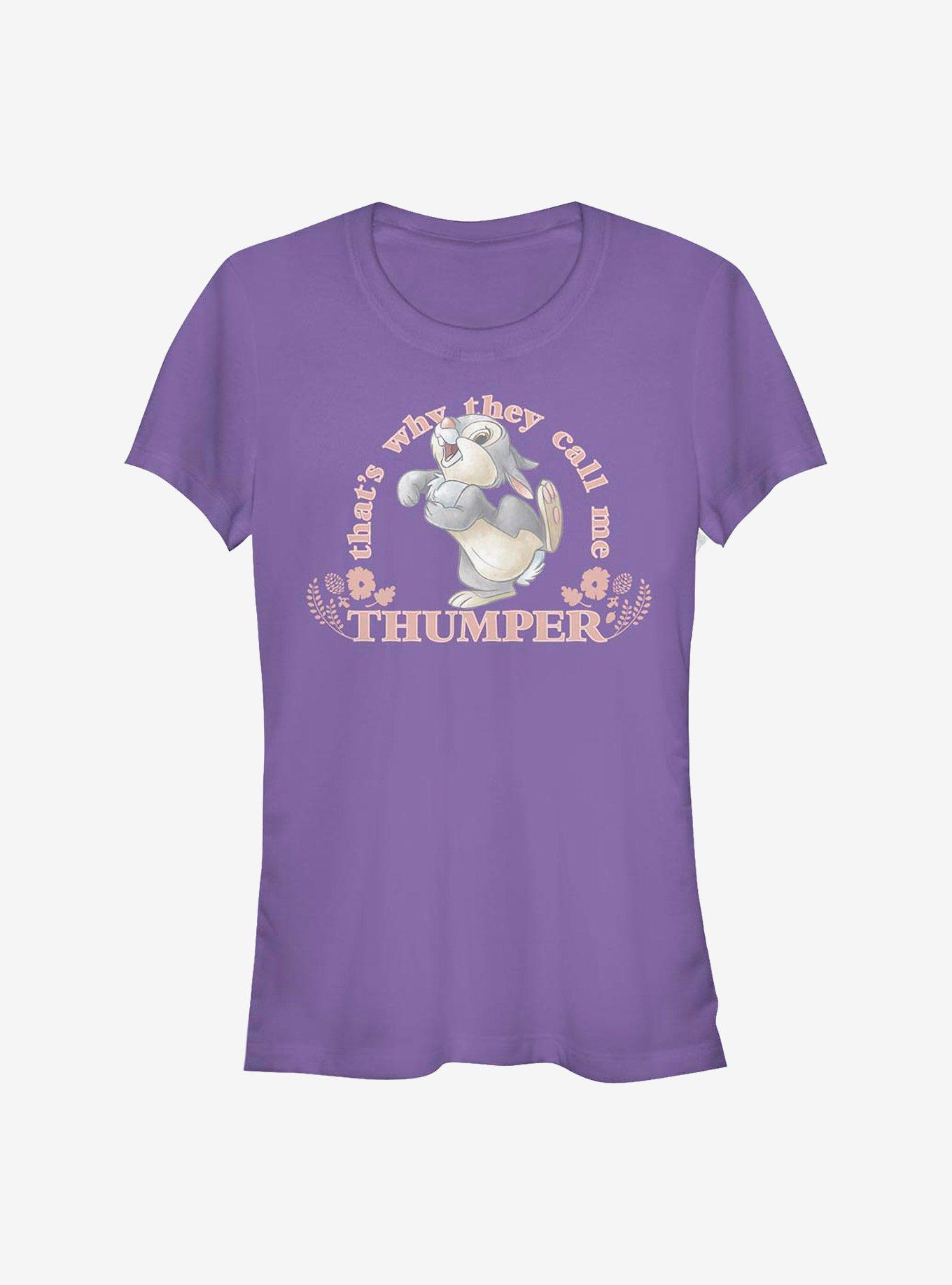 Disney Bambi Call Me Thumper Girls T-Shirt, PURPLE, hi-res