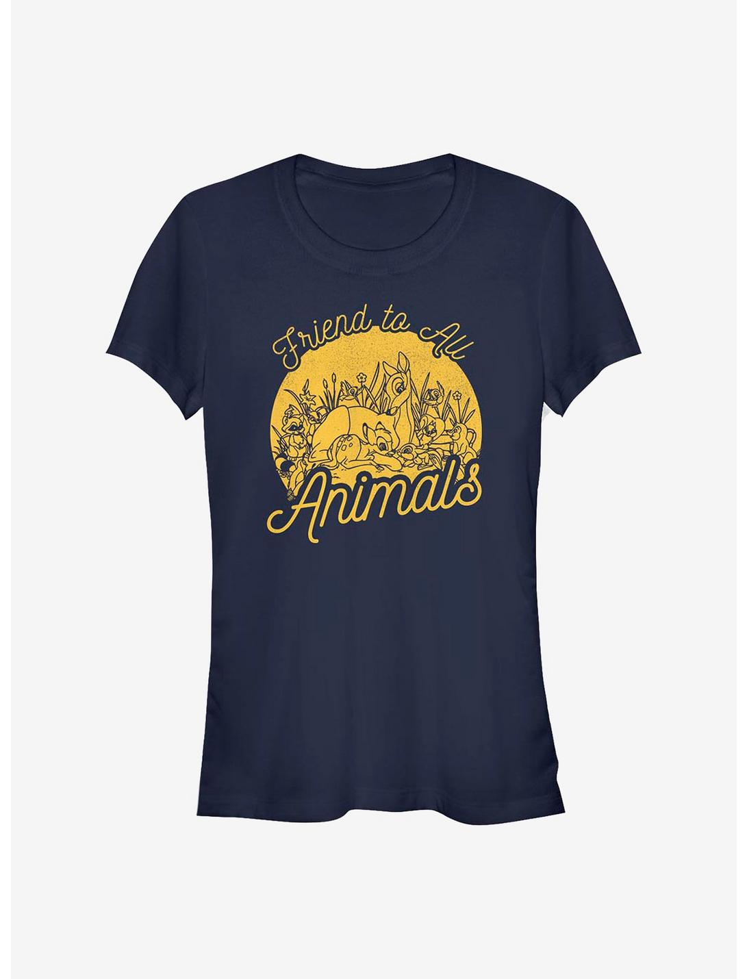 Disney Bambi Friend To Animals Girls T-Shirt, NAVY, hi-res