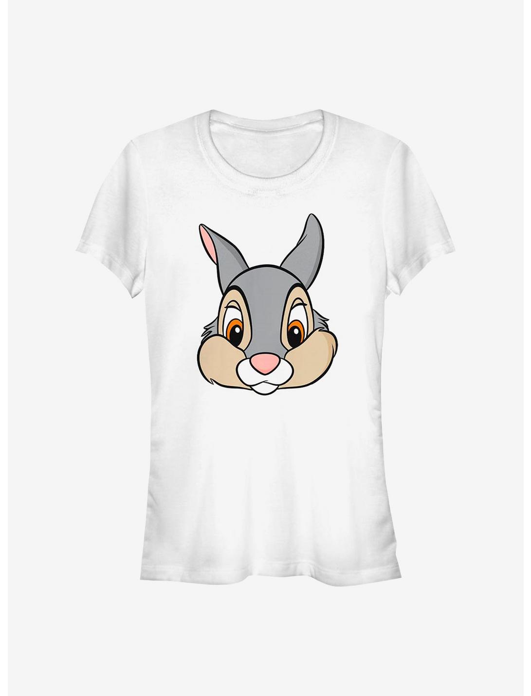 Disney Bambi Thumper Big Face Girls T-Shirt, WHITE, hi-res
