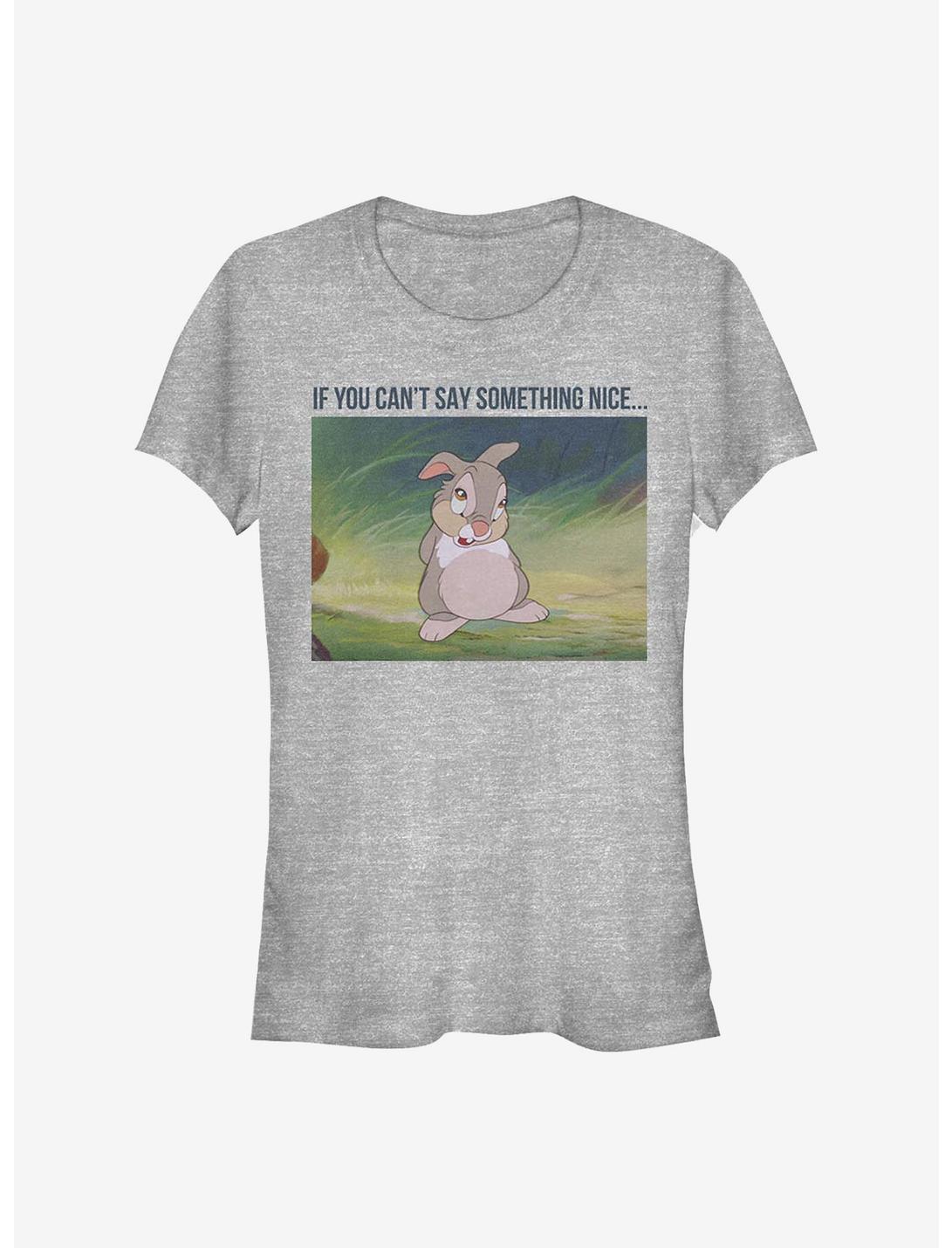 Disney Bambi Thumper Meme Girls T-Shirt, ATH HTR, hi-res