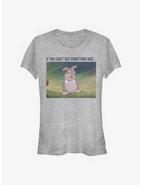 Disney Bambi Thumper Meme Girls T-Shirt, ATH HTR, hi-res