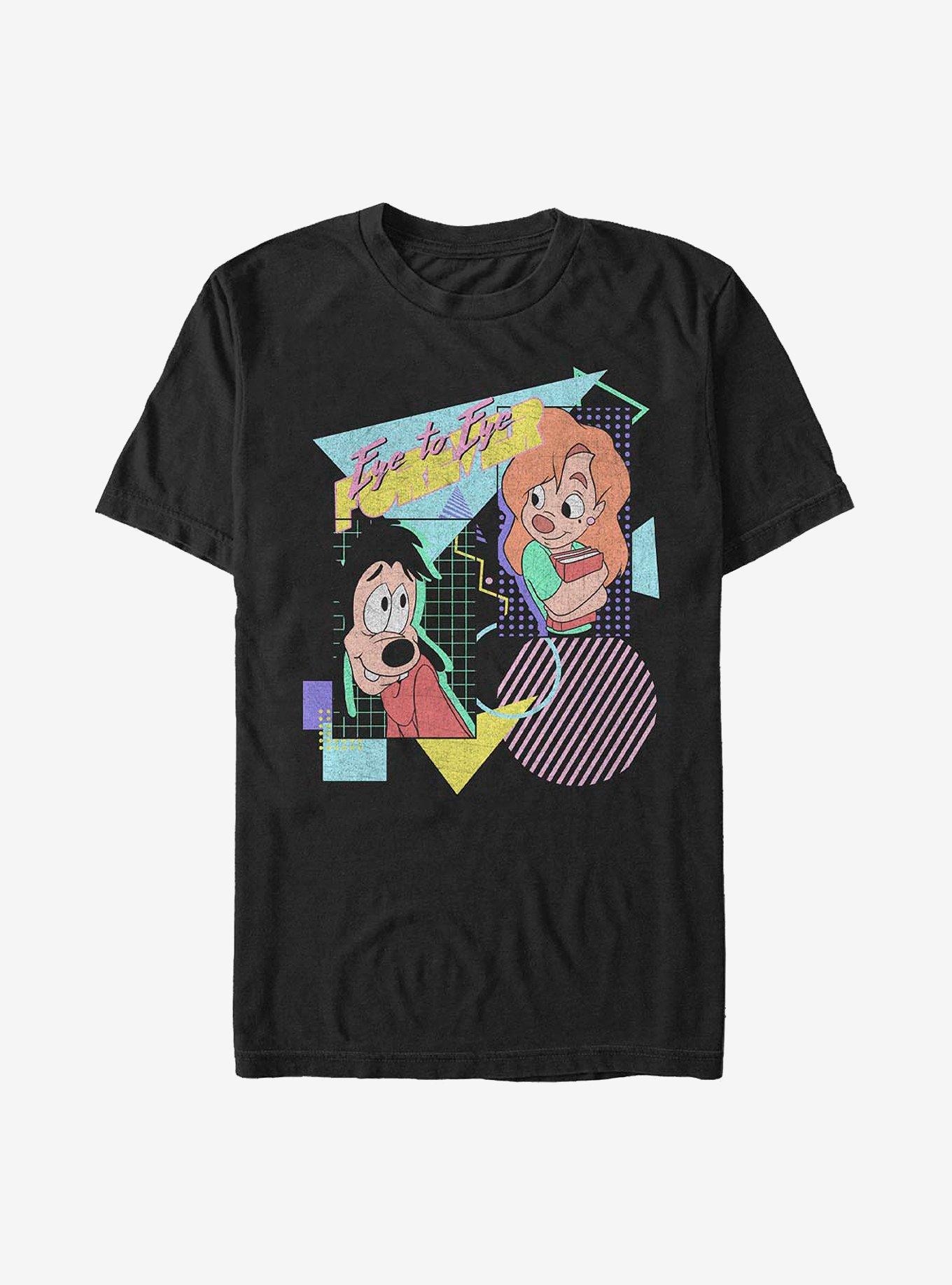 Disney A Goofy Movie Eye To Eye 80'S T-Shirt, BLACK, hi-res