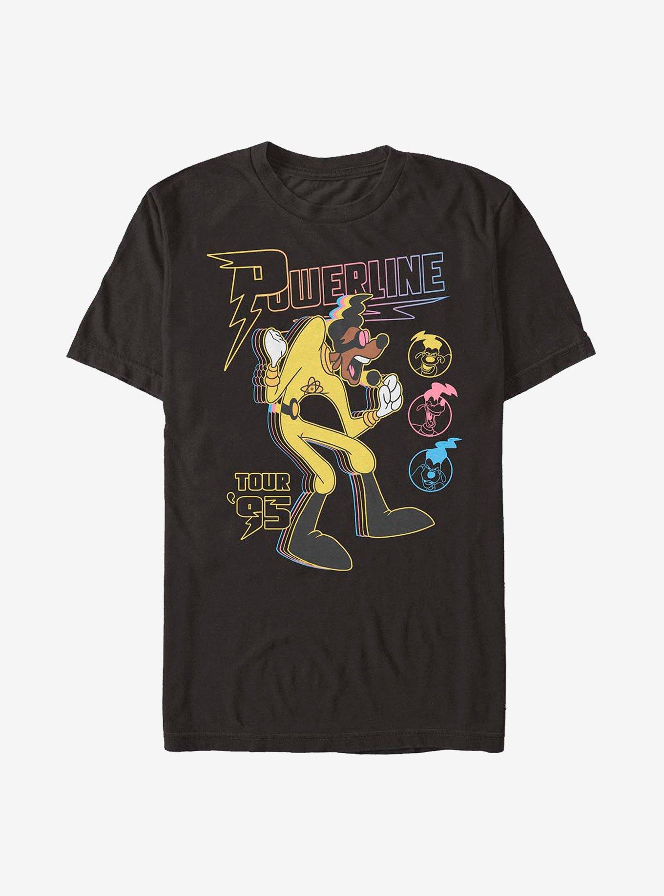 Disney A Goofy Movie Powerline Tour T-Shirt, BLACK, hi-res