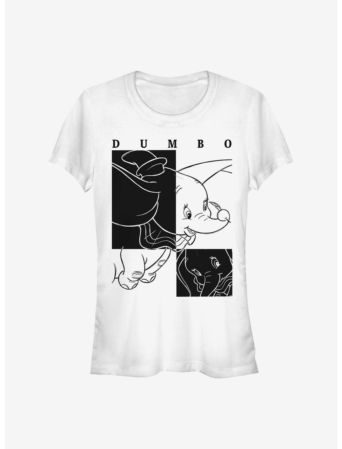 Disney Dumbo Contrast Girls T-Shirt, WHITE, hi-res
