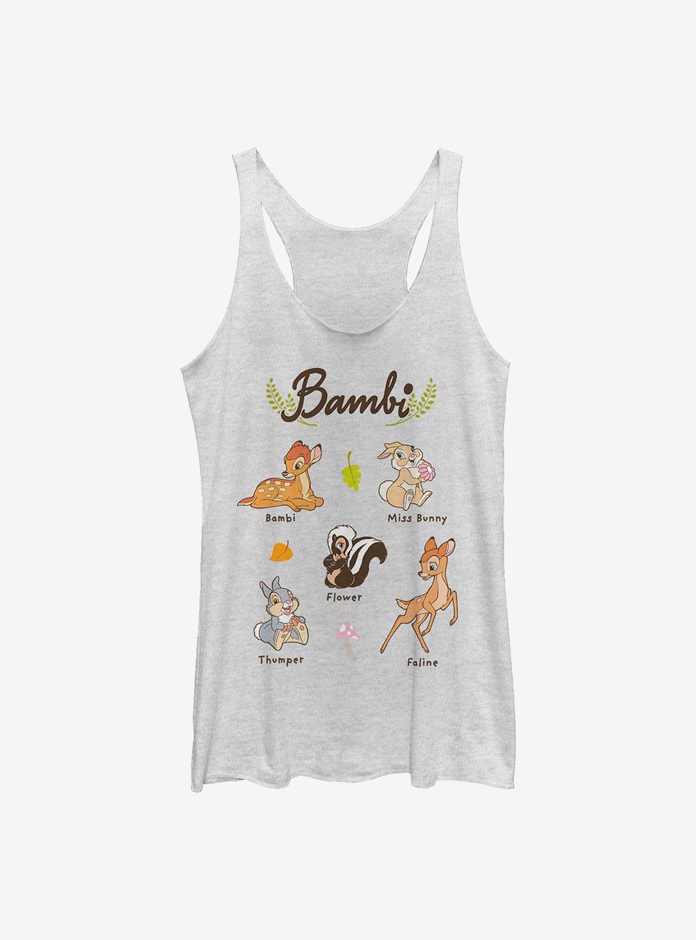 Disney Bambi Textbook Girls Tank, WHITE HTR, hi-res