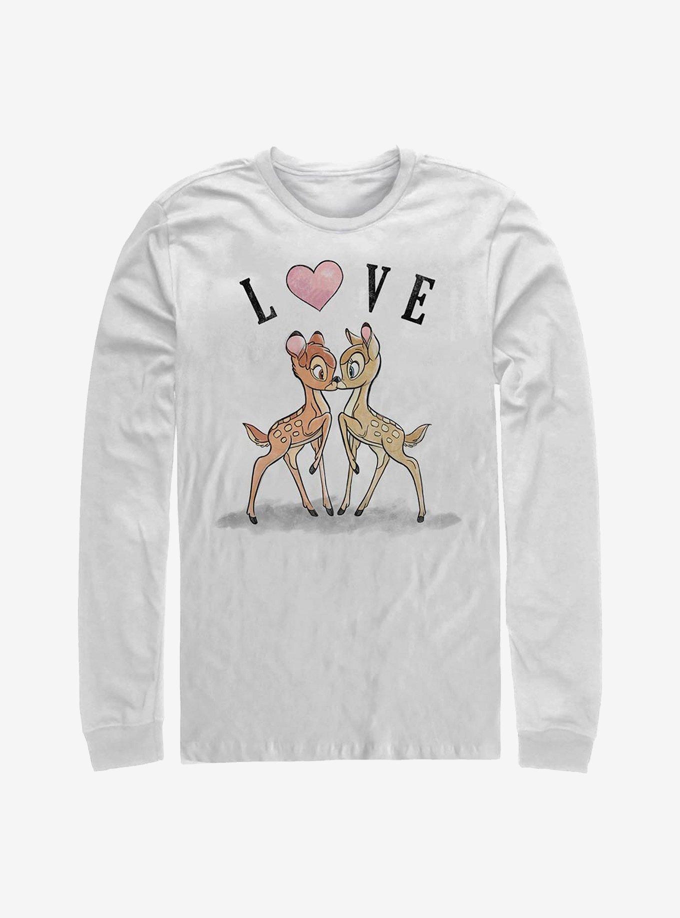 Disney Bambi Love Long-Sleeve T-Shirt, WHITE, hi-res