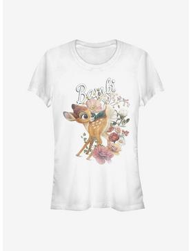 Disney Bambi Floral Bambi Girls T-Shirt, WHITE, hi-res