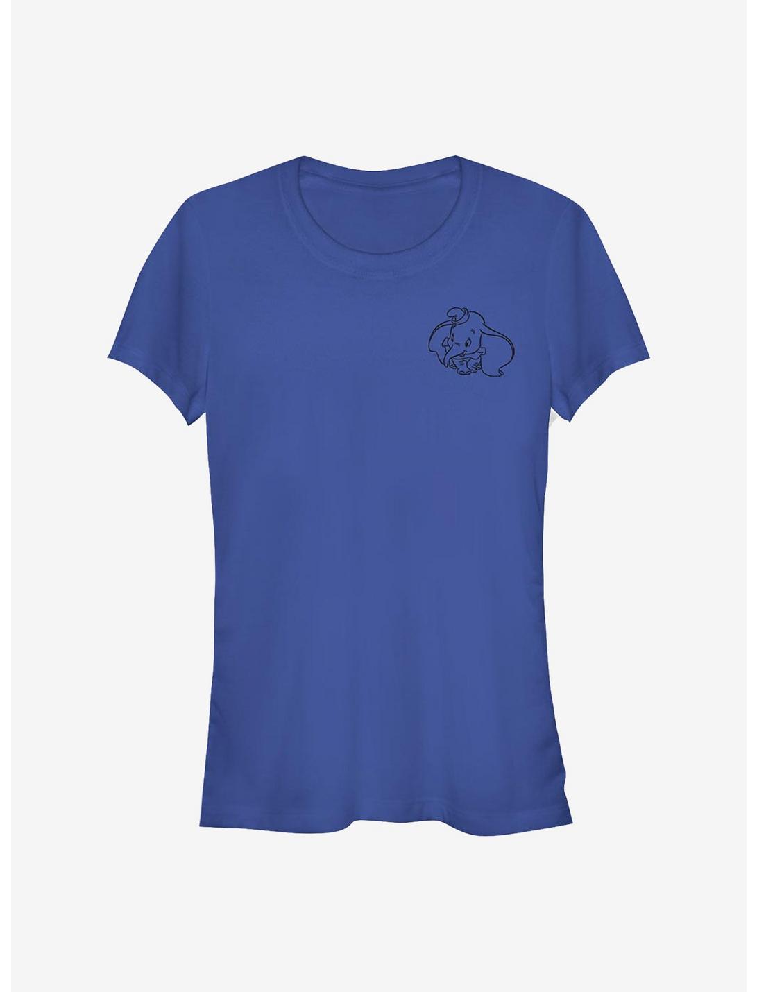 Disney Dumbo Line Girls T-Shirt, ROYAL, hi-res
