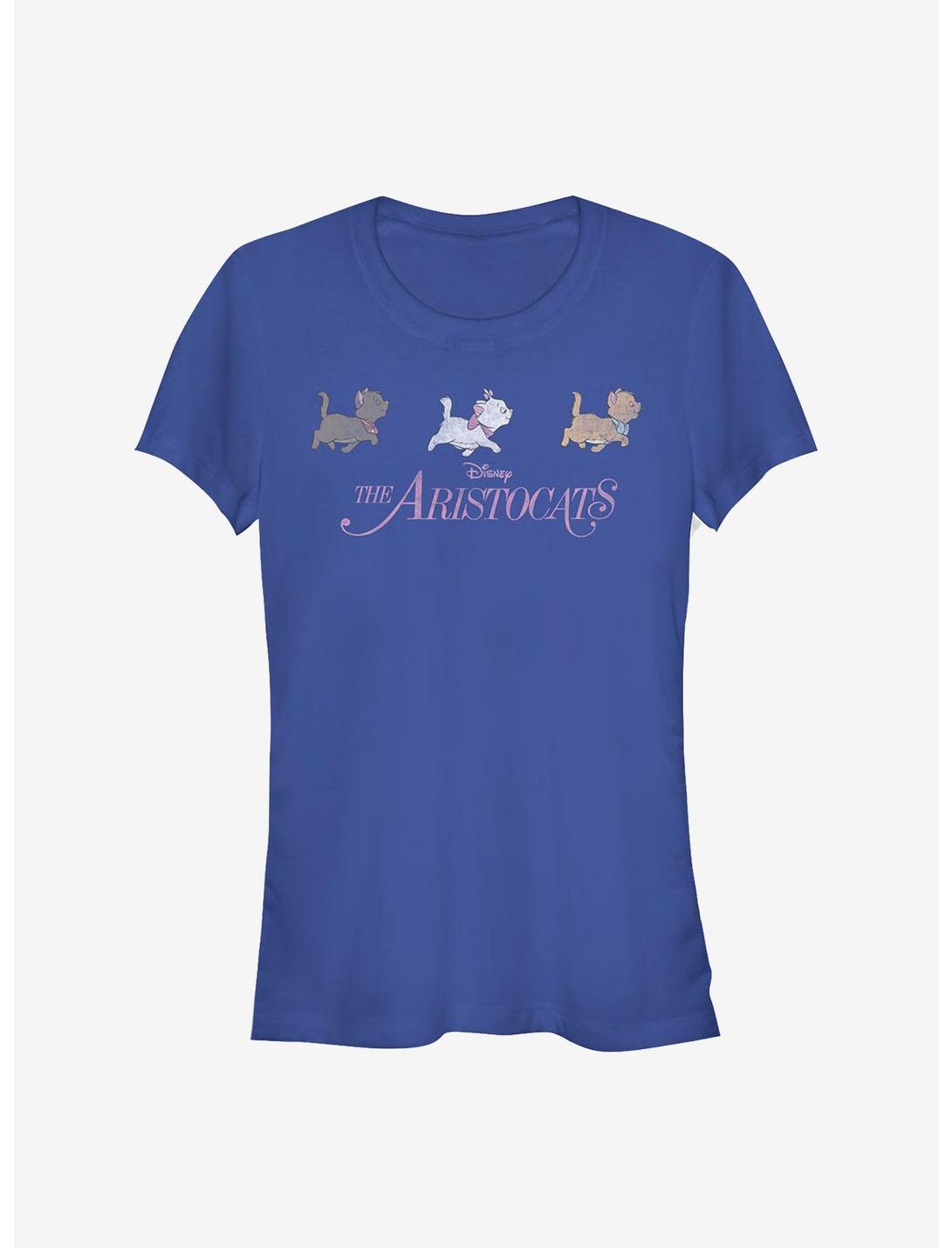 Disney The Aristocats Walk By Logo T-Shirt, ROYAL, hi-res