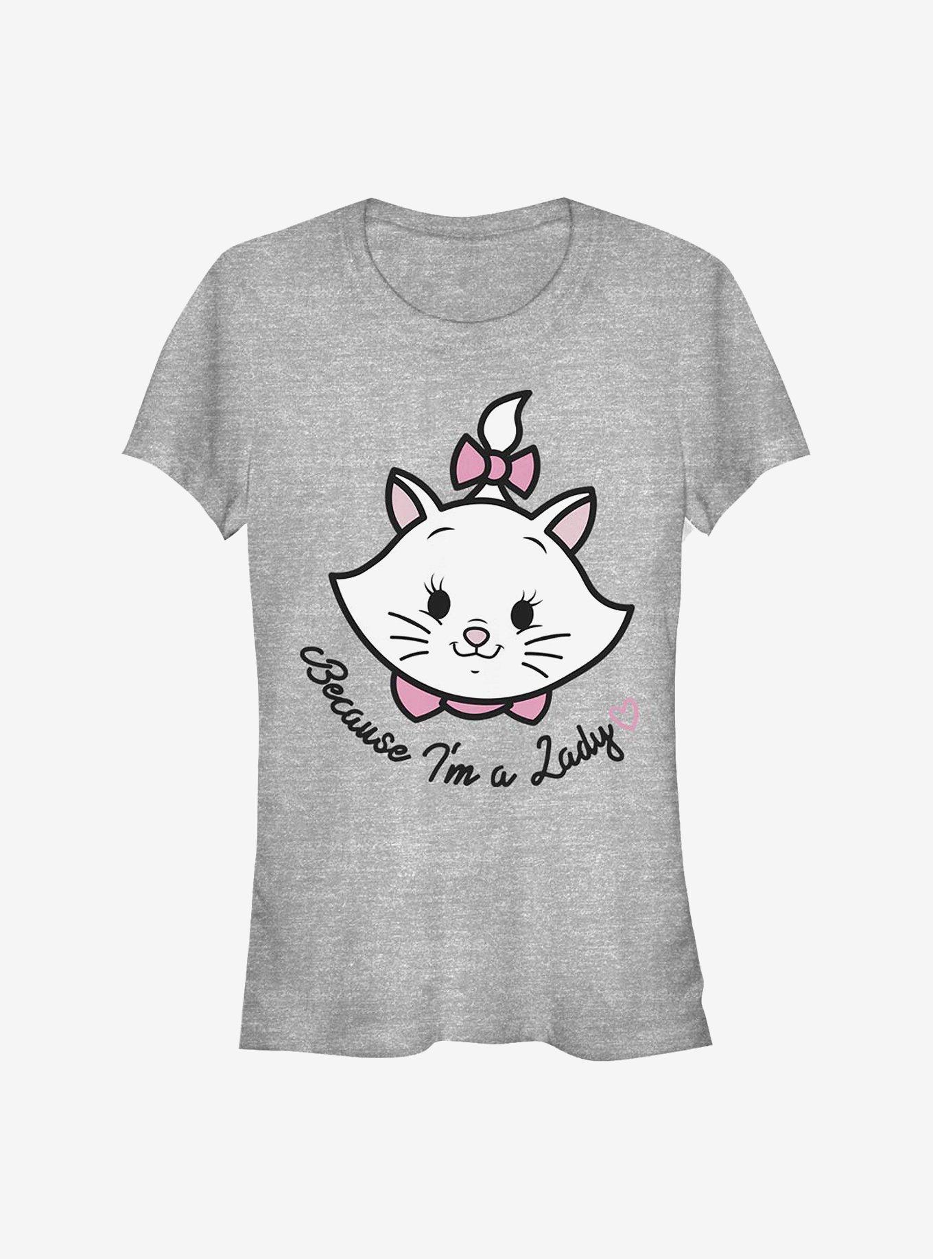 Disney The Aristocats Because I'm A Lady Girls T-Shirt, ATH HTR, hi-res