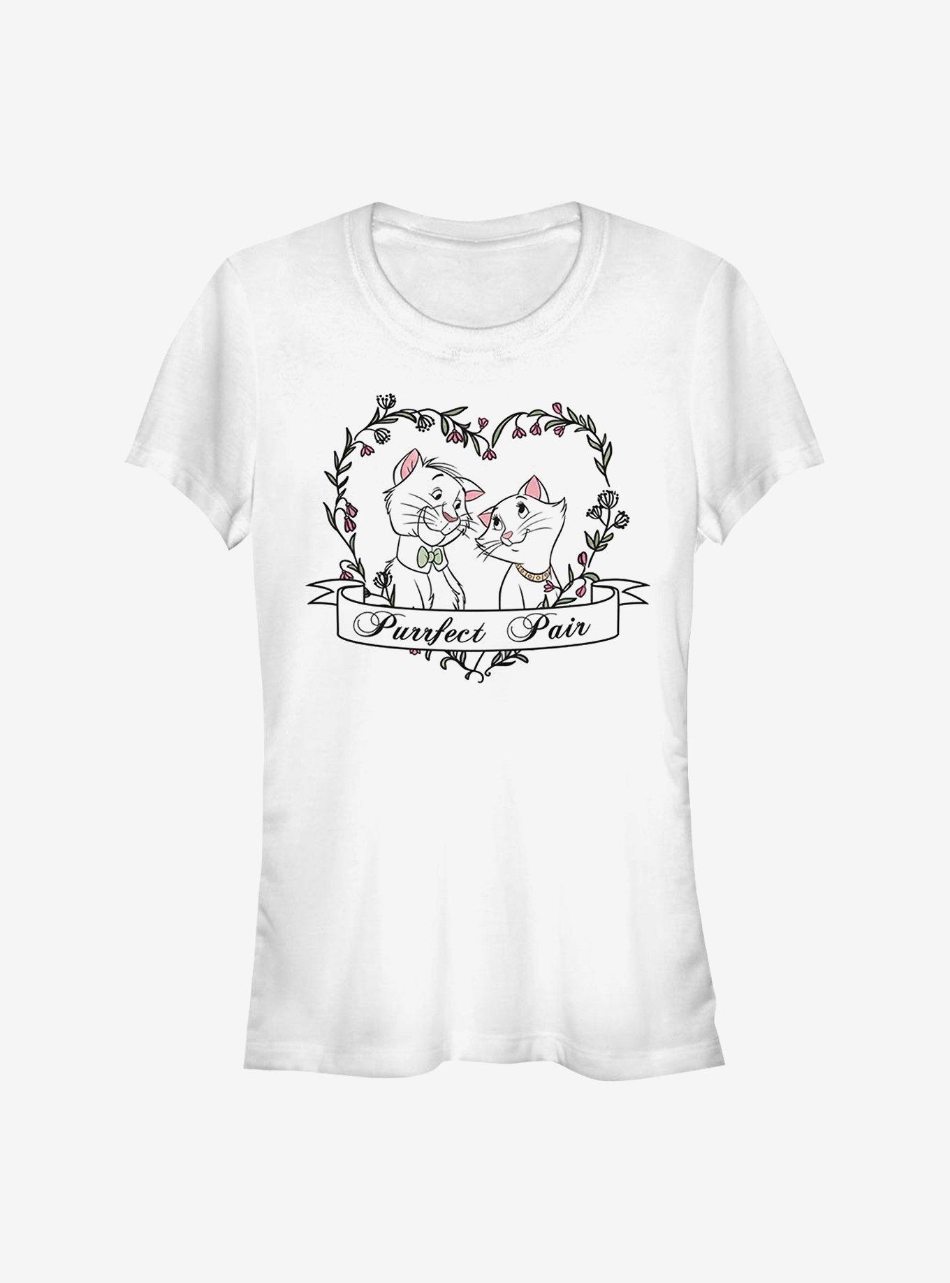 Disney The Aristocats Duchess And O'Malley Purrfect Girls T-Shirt, WHITE, hi-res