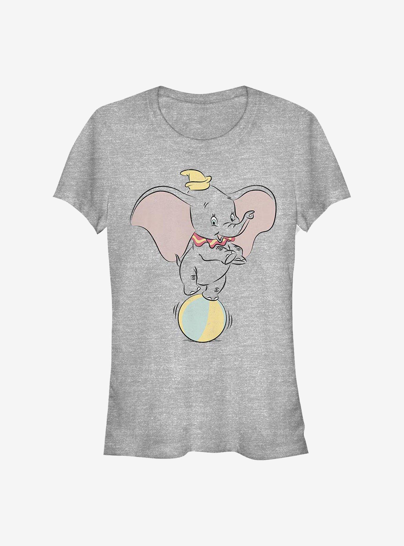Disney Dumbo Ball Pose Girls T-Shirt, ATH HTR, hi-res