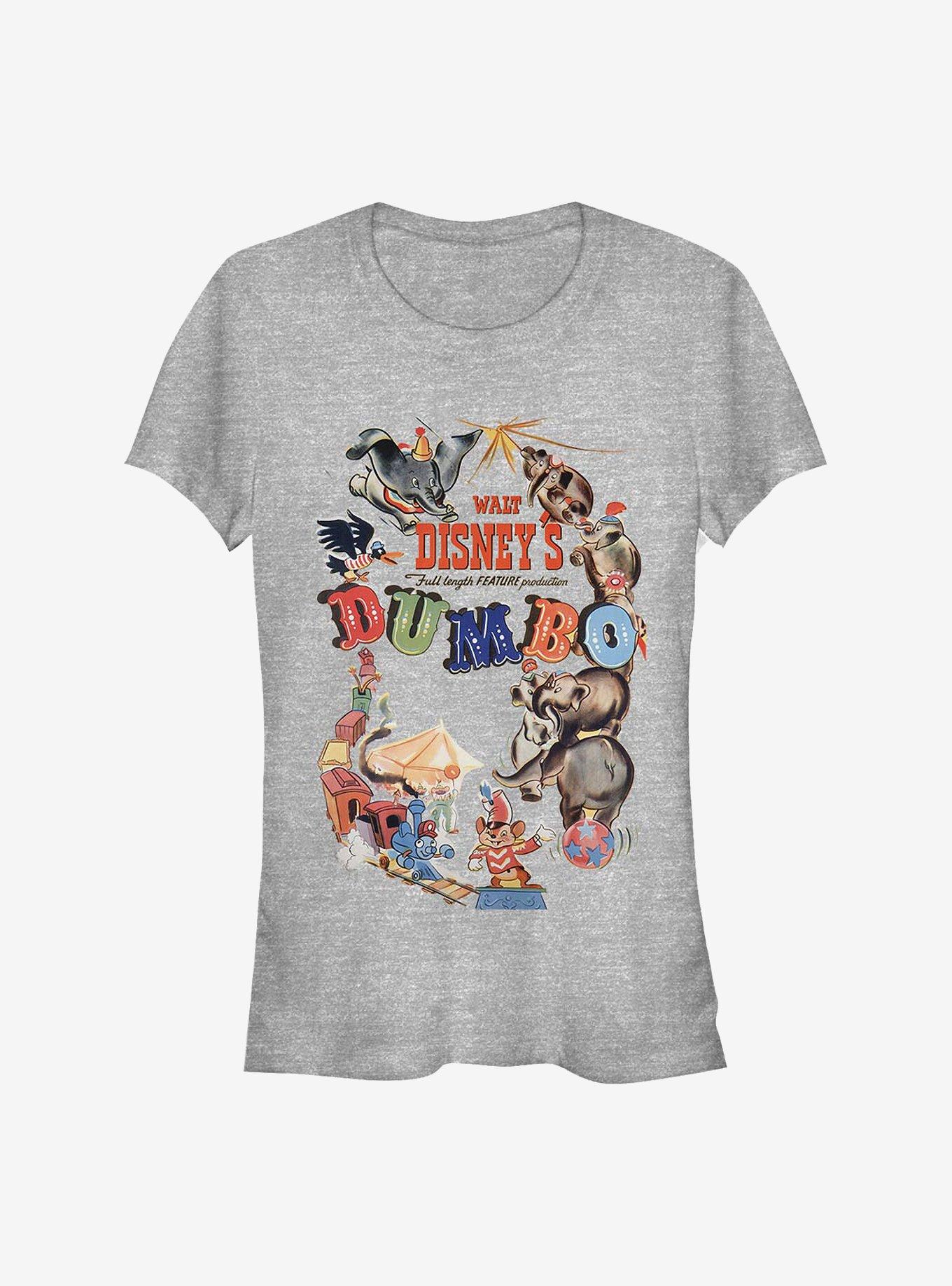 Disney Dumbo Theatrical Poster Girls T-Shirt, ATH HTR, hi-res