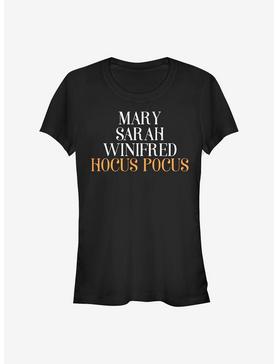 Disney Hocus Pocus Name Stack Girls T-Shirt, , hi-res