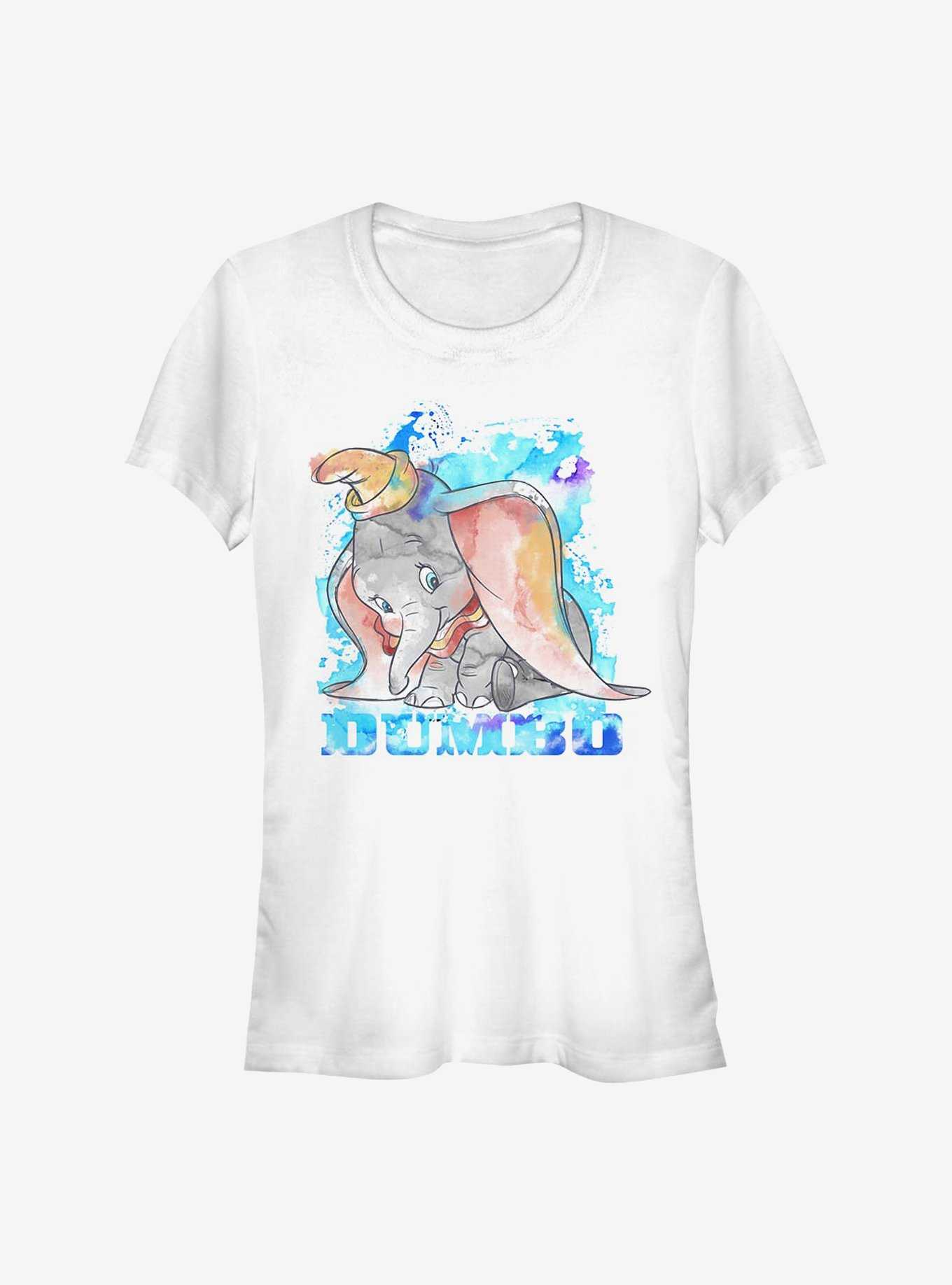 Disney Dumbo Watercolor Dumbo Girls T-Shirt, , hi-res