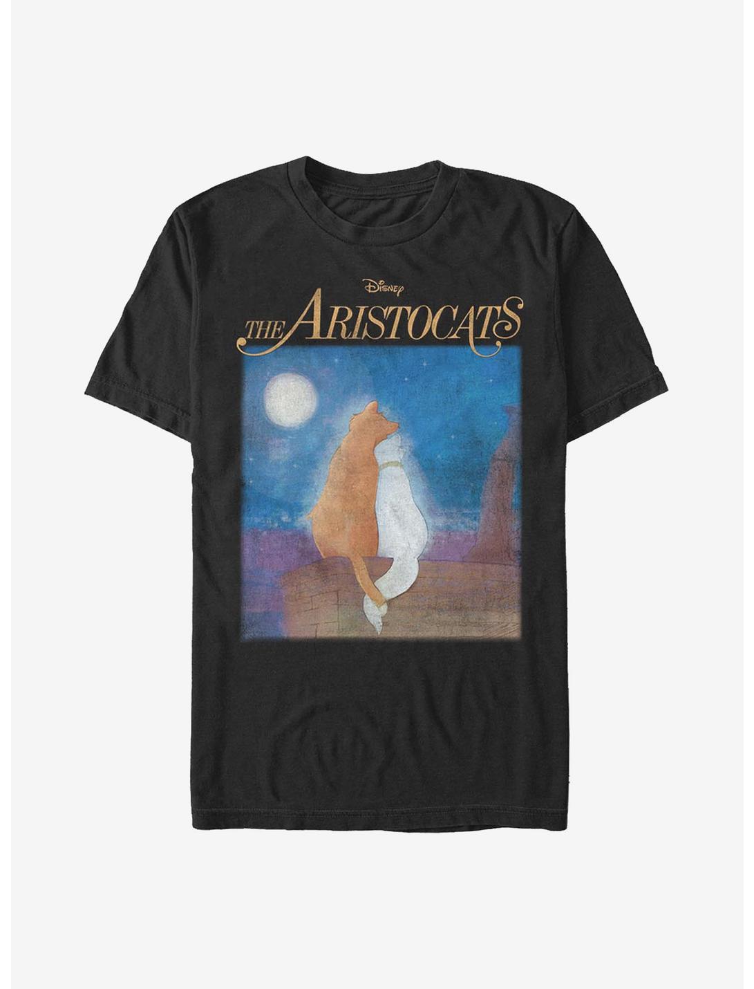 Disney The Aristocats Night Sky Stars T-Shirt, BLACK, hi-res